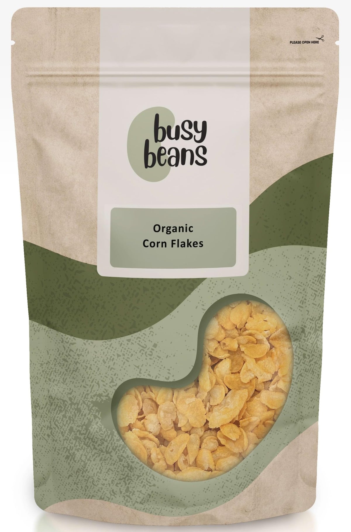Organic Corn Flakes - Certified Organic - by Busy Beans Organic (1kg)