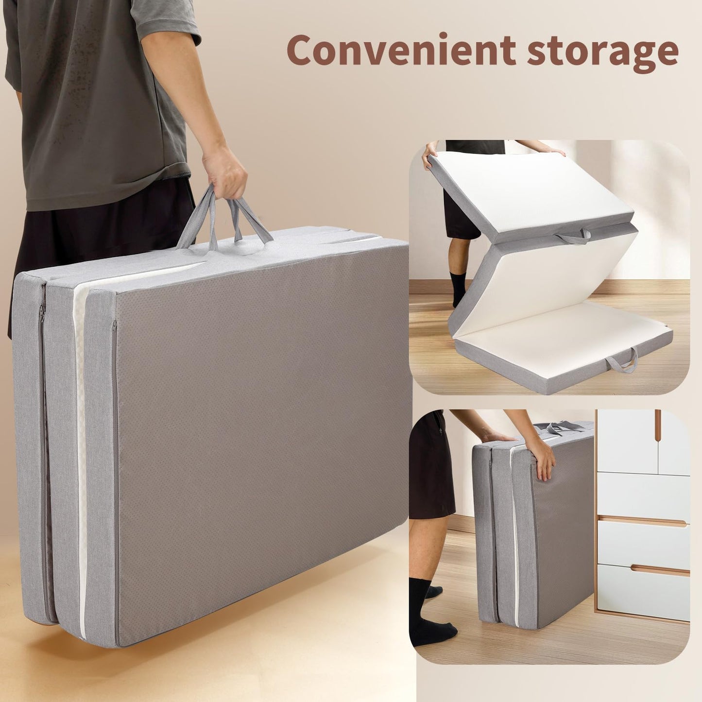 Gwydre 190x90x10cm Single Folding Mattress