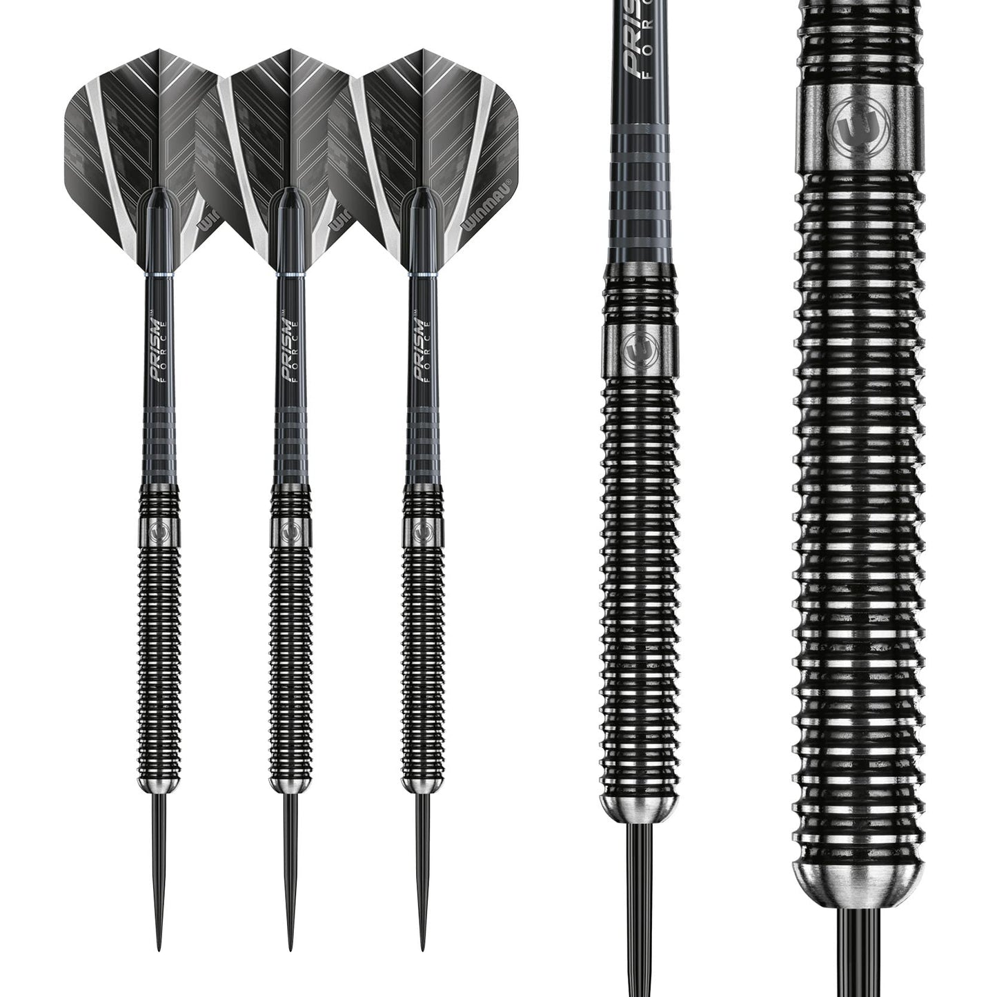 WINMAU Blackout 25 Gram Tungsten Darts Set with Flights and Shafts (Stems)