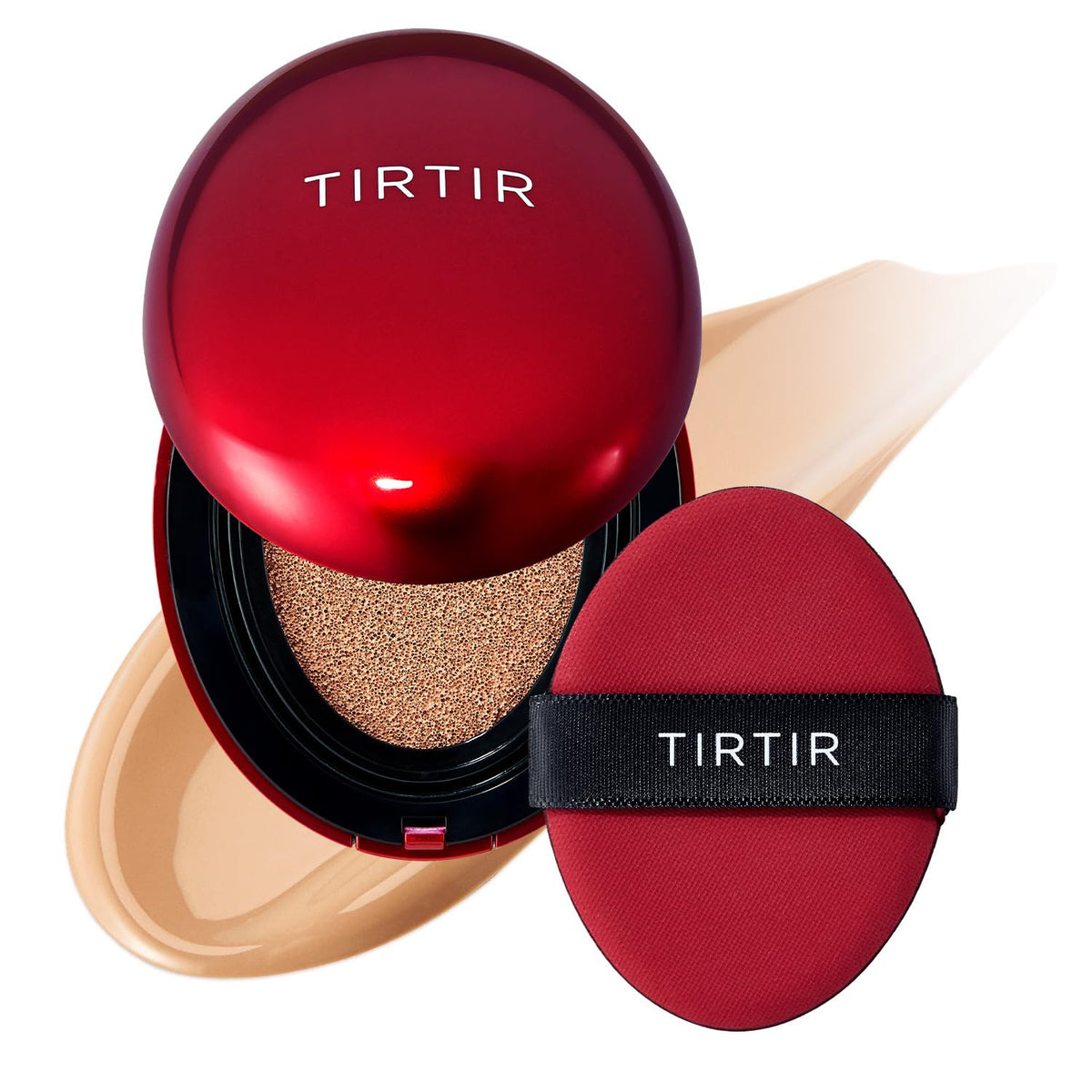 TIRTIR Mask Fit Red Cushion Foundation | Full coverage, Weightless, Skin fit, Satin Glow Finish, Korean Makeup, beauty, Tattoo cover up, Buildable