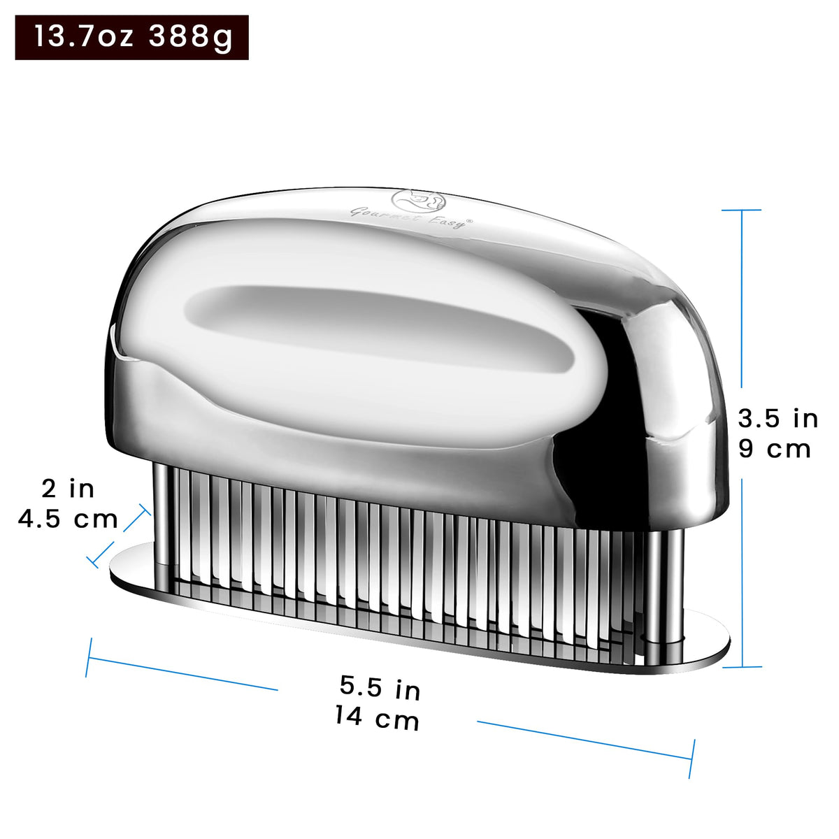 Meat Tenderizer Tool, Ultra Sharp Needle Blades 100% Stainless-Steel, Heavy-Duty Kitchen Gadgets, Hand Held Meat Tenderizer Needle Tool, Cooking