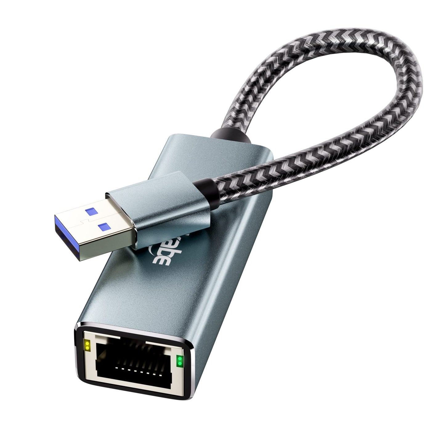 Fairikabe USB 3.0 Gigabit Ethernet Adapter, USB to Ethernet, USB 3.0 to RJ45, Network Adapter for Laptop, PC, MacOS, Linux, Windows