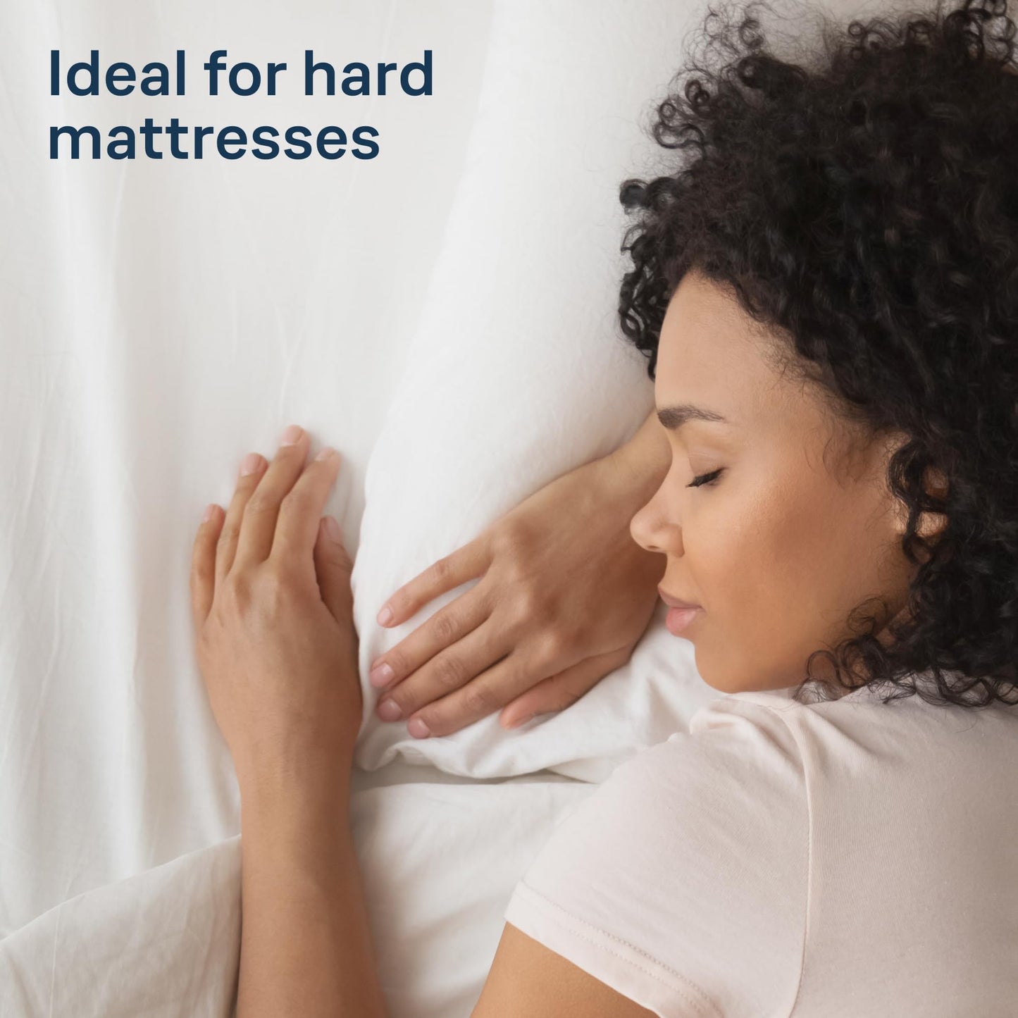 Niagara Cotton Single Mattress Topper - 2.5 cm Thick Breathable Pillow Top Mattress Pad for Back Pain Relief - Pocket Topper Fits 20-50 cm Mattress