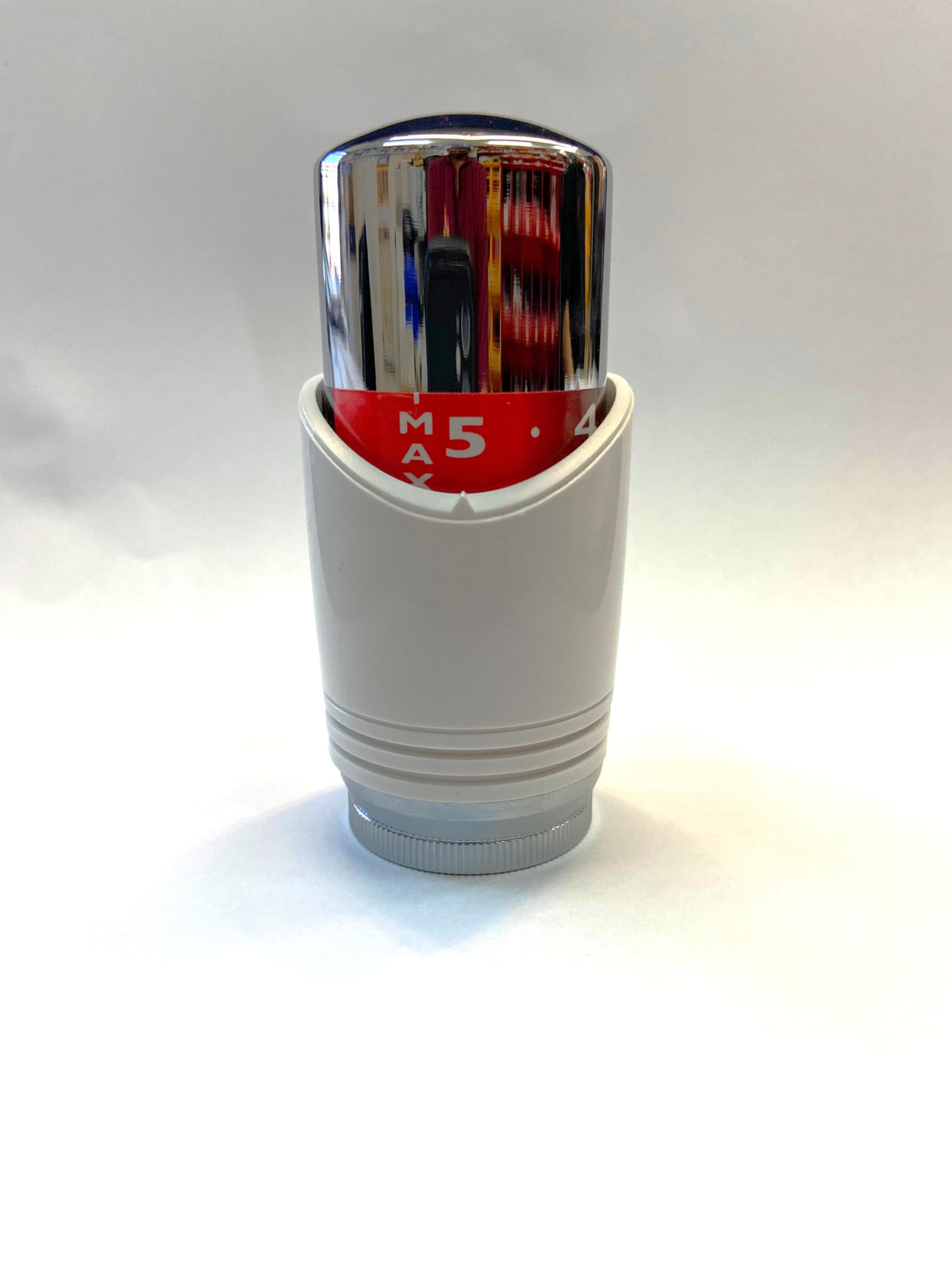 TRV Thermostatic Radiator Valve Sensor Head- fits Drayton TRV4 Body Chrome/White-Head only GL-TRVC