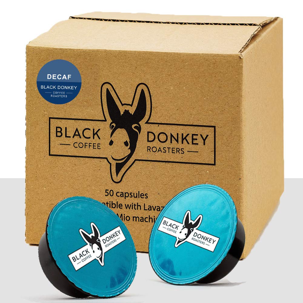 Black Donkey - 50 Capsules Compatible with Lavazza? A Modo Mio?* Machines | DECAF