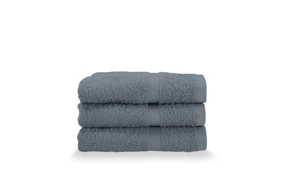 Gabel Guest Towels, Pure Cotton Hydrophilic Sponge, 40 x 60 cm, Metal, Set of 3