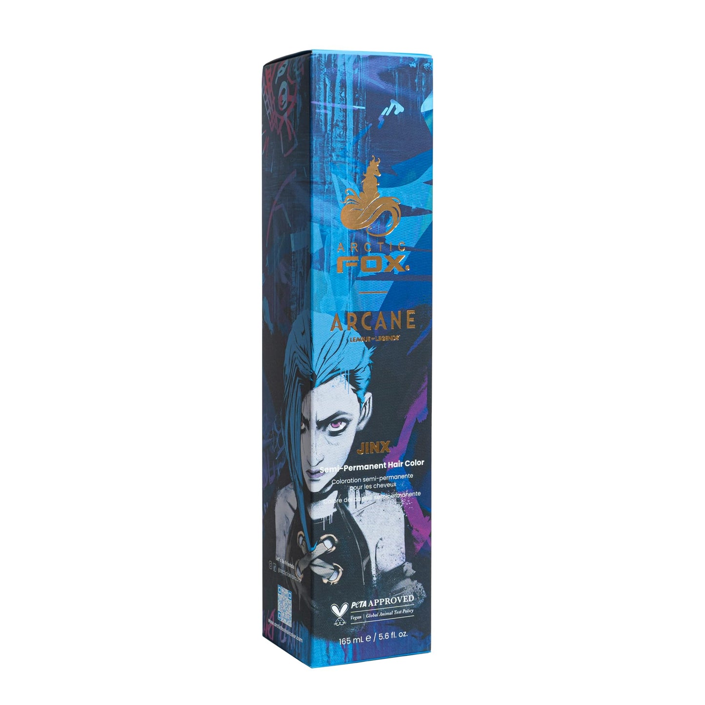 ARCTIC FOX 100% Vegan & Cruelty Free Vibrant Semi Permanent Hair Colour Dye-J 165 ml e