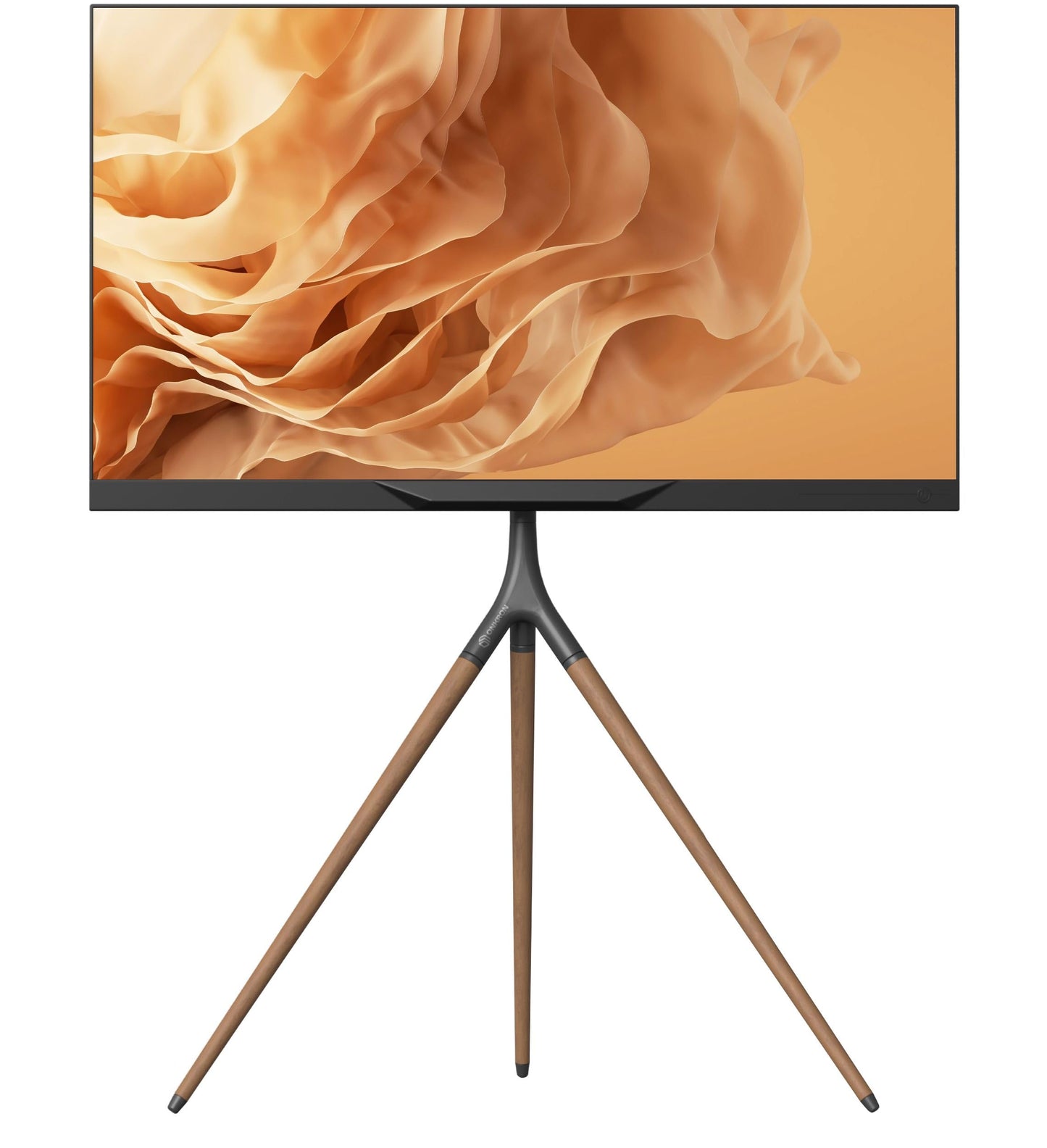 ONKRON Wooden TV Tripod for 32-65 Inch Screen, Easel TV Stand Wood Weight up to 35 kg, Universal TV Stand Floor Standing, VESA 100x100-400x400, Height
