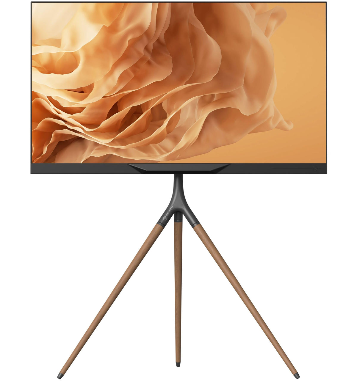 ONKRON Wooden TV Tripod for 32-65 Inch Screen, Easel TV Stand Wood Weight up to 35 kg, Universal TV Stand Floor Standing, VESA 100x100-400x400, Height