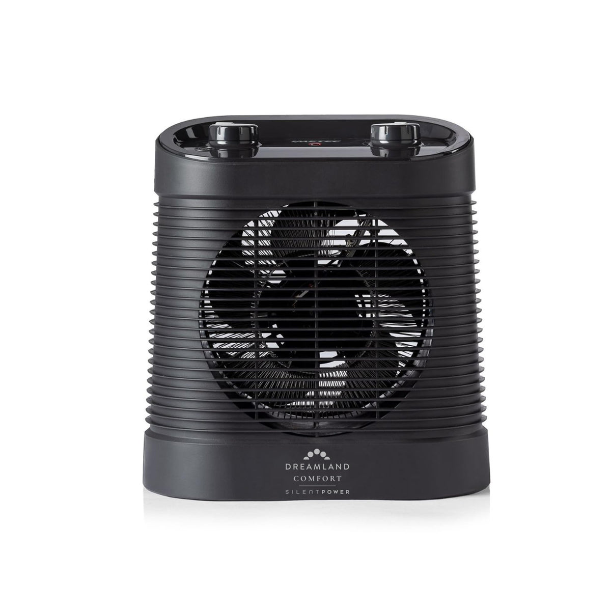 Dreamland Silent Power Comfort Portable Electric Heater - Fan Heater for Home with Variable Thermostat & Antifreeze, Energy-Saving ECO Mode, Ideal