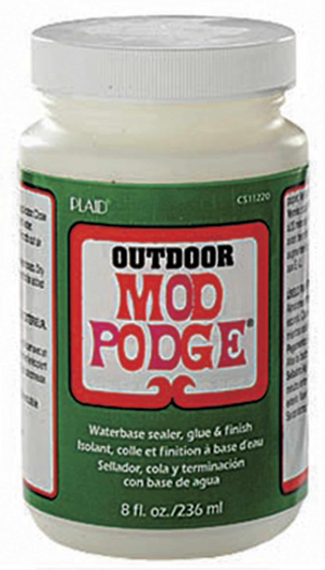 Mod Podge, Water-based Sealer, Glue and Finish, Indoor and Outdoor Safe Formula, CS11220, Clear Finish, 236 ml Bottle