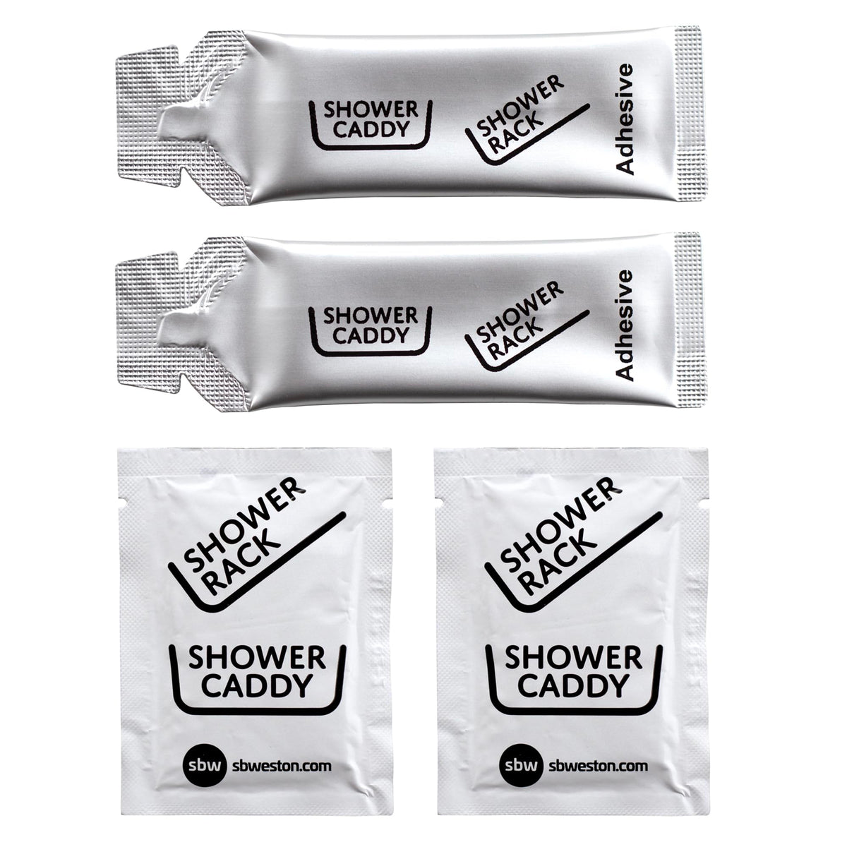 S.B.Weston SBW Shower Caddy Replacement Adhesive Glue and Hook Kit