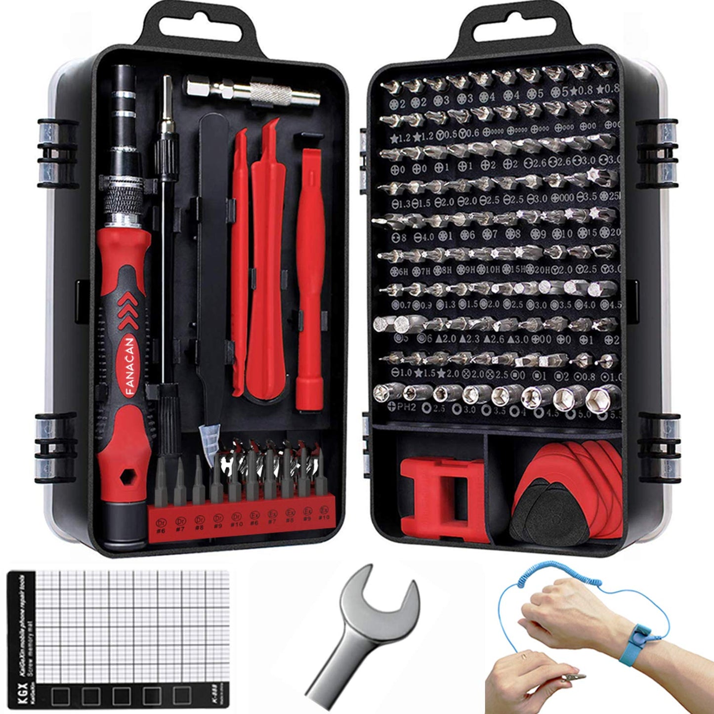 FANACAN 140in1 Precision Screwdriver Set Small Screwdriver Bit Set for DIY Electronic Repairs - Mini Computer Repair Tool Kit - Micro PC, Laptop,