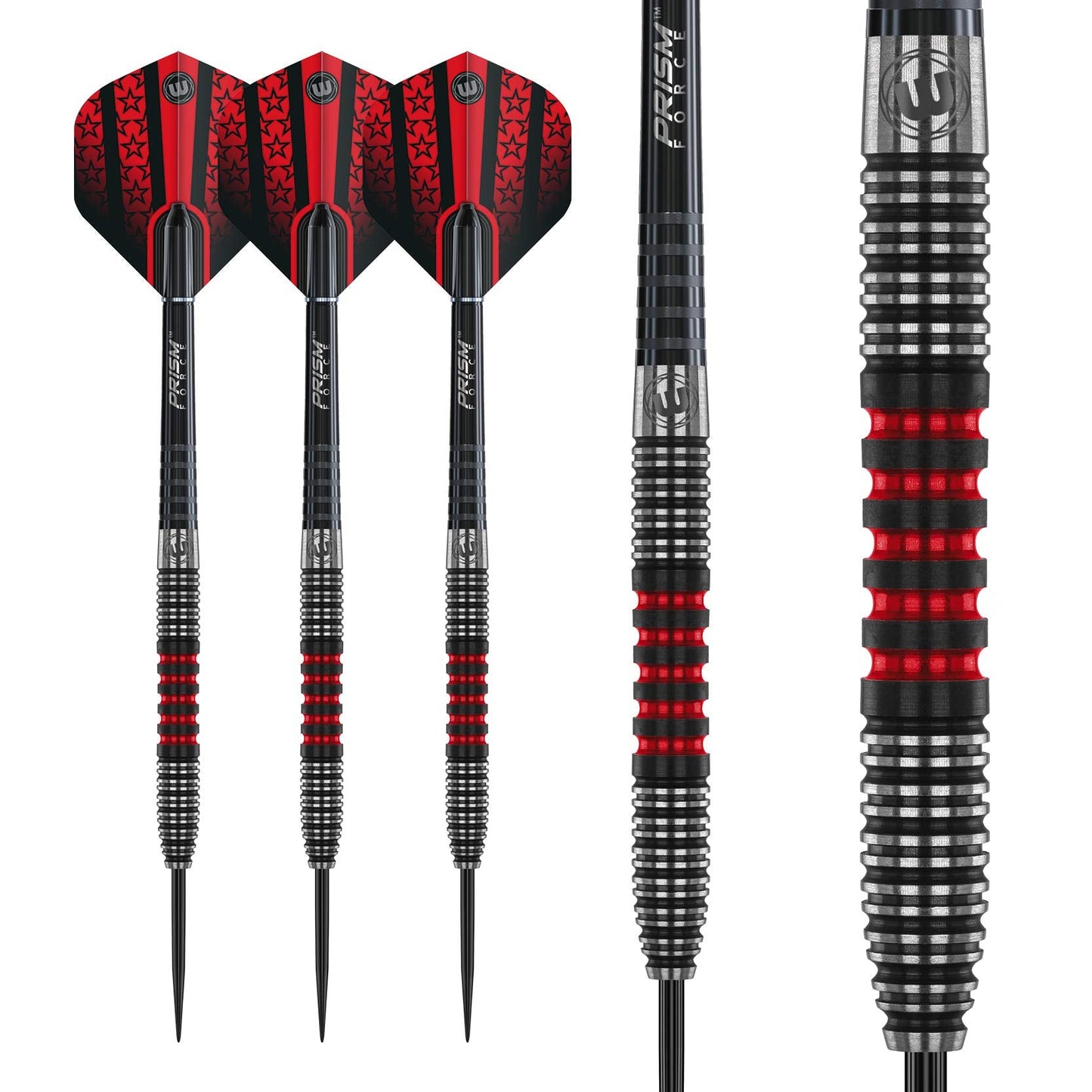 WINMAU Joe Cullen 21 Gram Tungsten Darts with Prism Flights and Shafts (Stems)