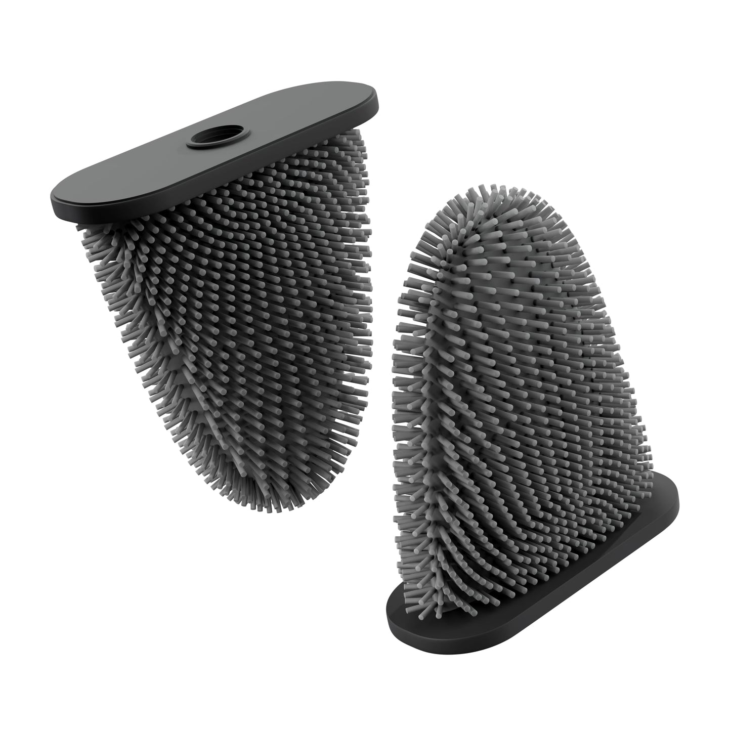SAVEGA Replacement Silicone Toilet Brush - Hygienic Toilet Brush Silicone with Splash Guard & Drill-Free Wall Mounting ? Fast-Drying Design