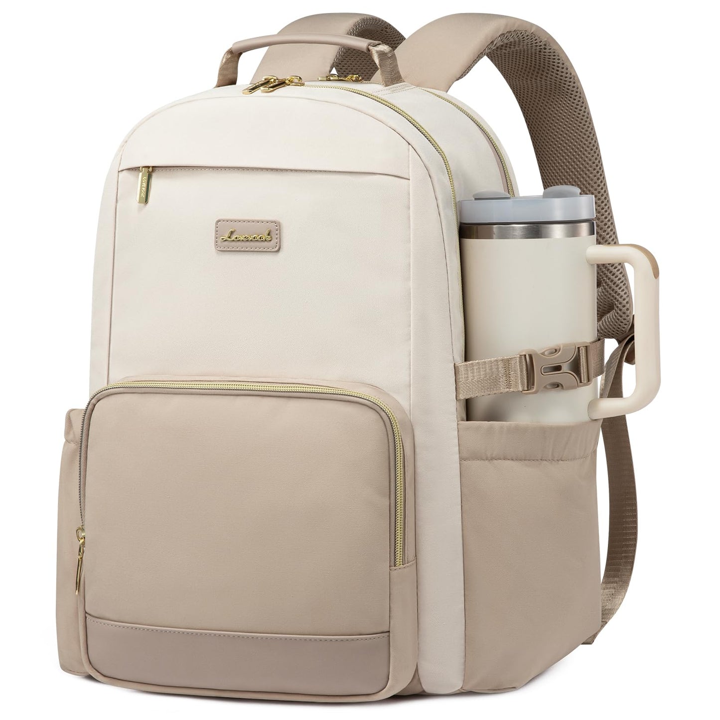 LOVEVOOK Laptop Backpack for Women with Pouch Pocket for Large Capacity Cup,15.6 Inch Backpack Womens Travel Backpack, Waterproof Laptop Computer Bag