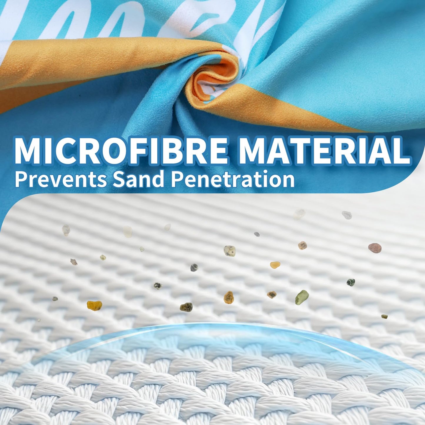 Startseite 200 x 90 cm Microfibre Towel - Large Size Quick Drying Microfibre Beach Towels for Adults, Sand-Free