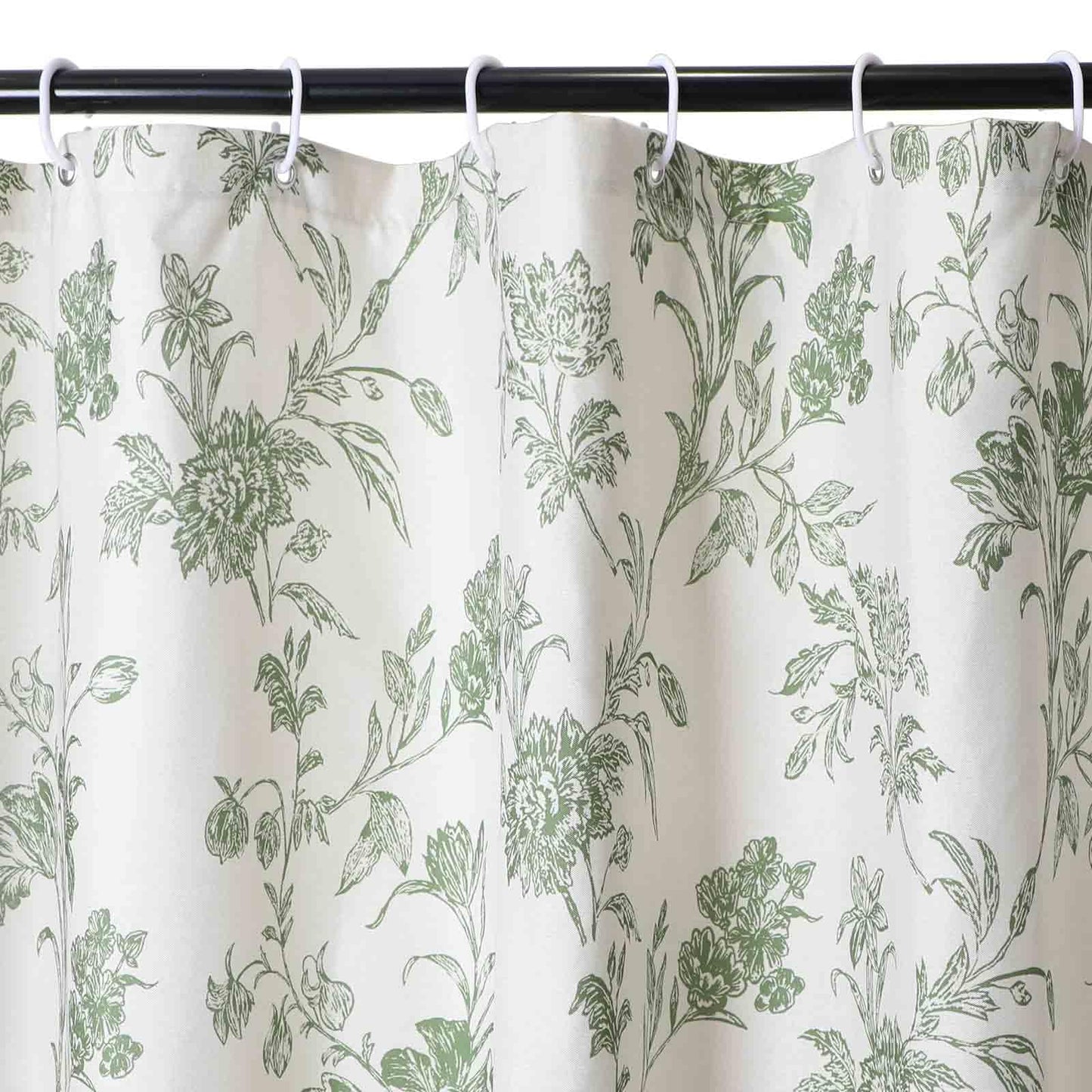 WELTRXE Faux Linen Shower Curtain, Shower Curtains Mould Proof Mildew Resistant, Waterproof Bathtub Bath Curtain with 12 hooks, Weighted Hem, Quick