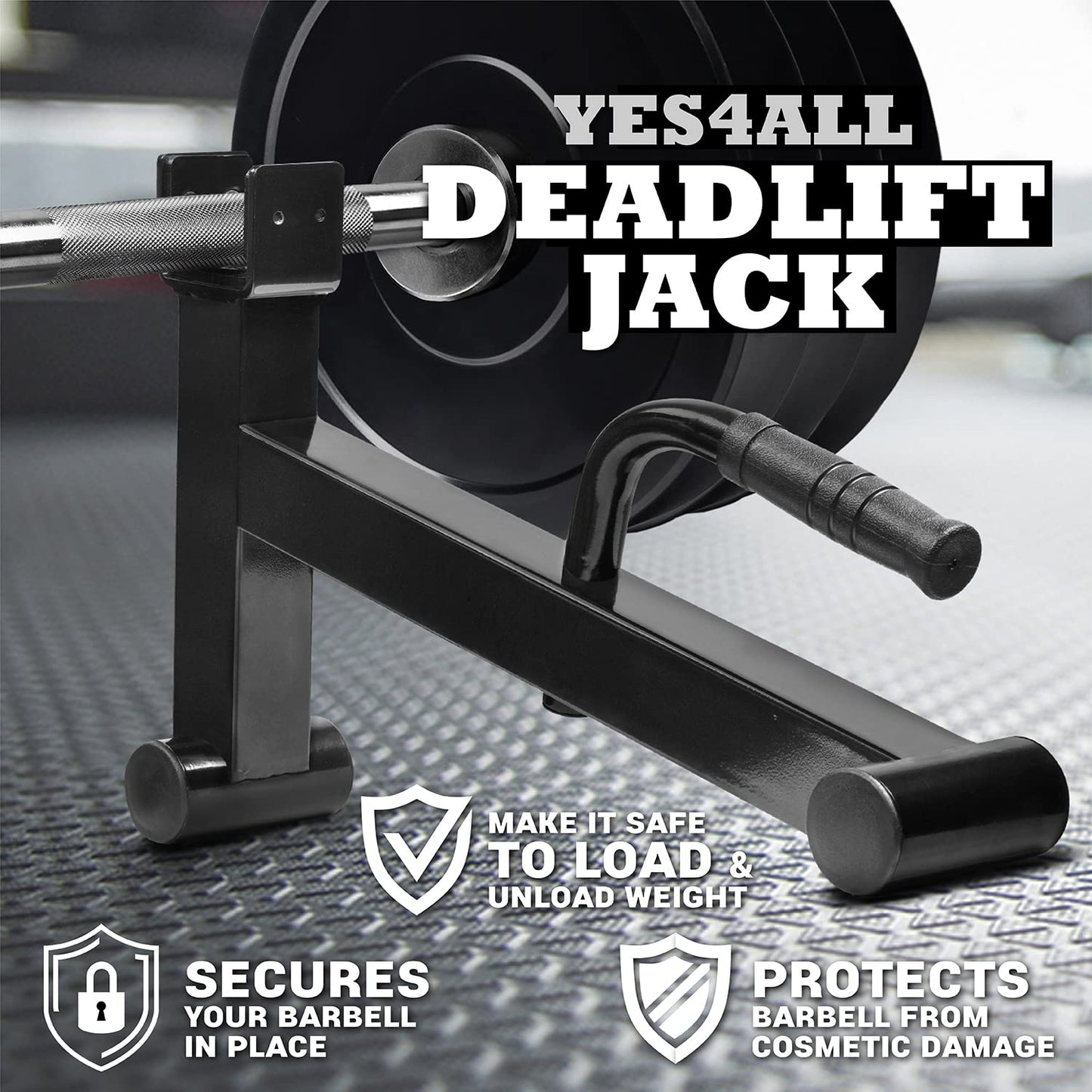 Yes4All WST9 Deadlift Barbell Jack, Black