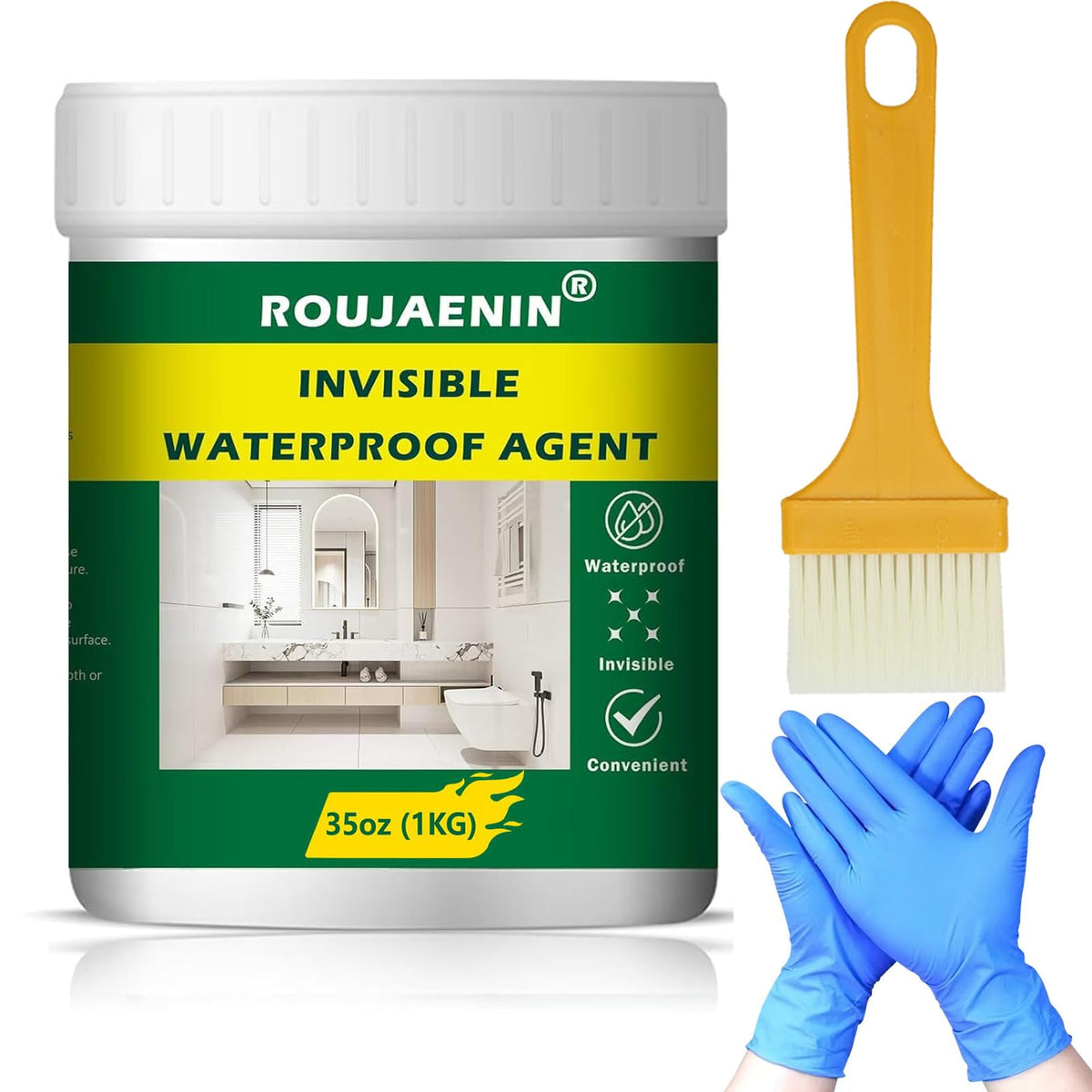 1000g Clear Waterproof Sealant, Transparent Super Strong Anti-Leaking Polyurethane Waterproof Coating Agent For Roof, Bathroom, Patio, Gutter Sealer