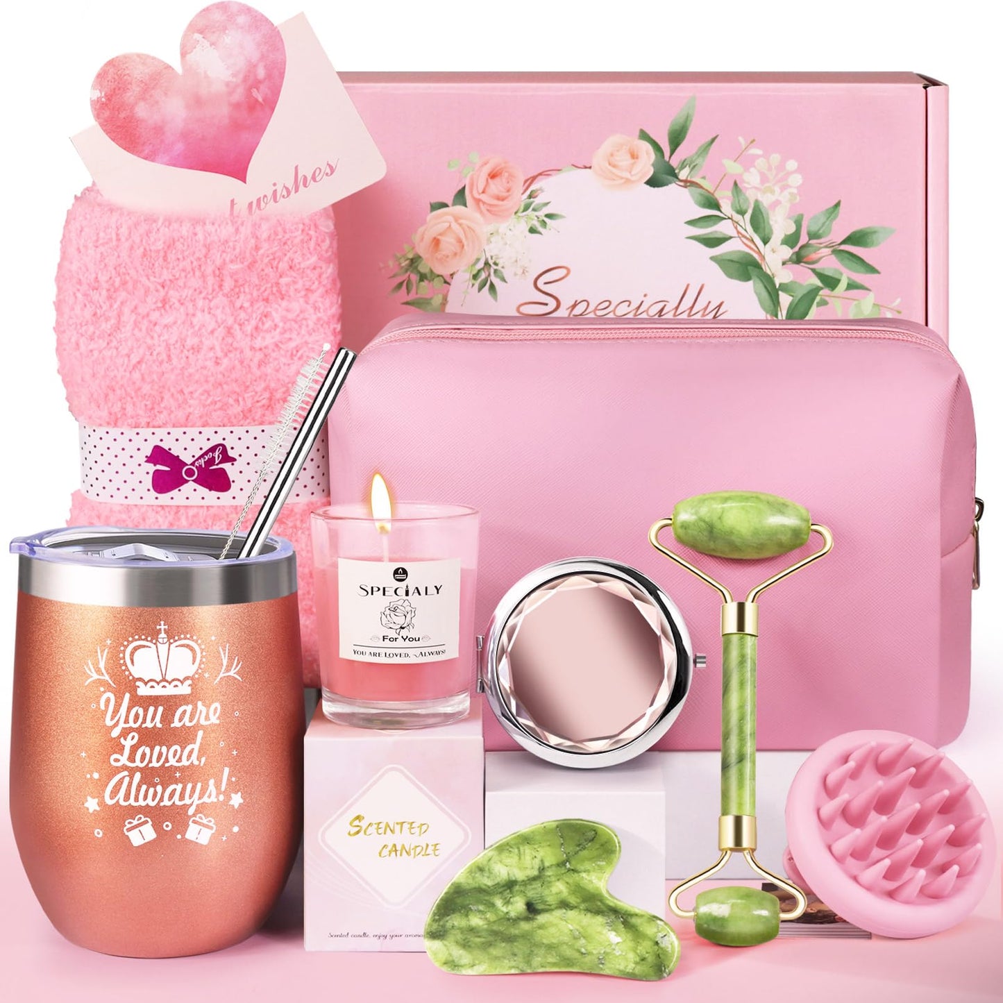 LIVEHITOP Birthday Gifts for Women, Pamper Gifts for Women, Birthday Presents Hampers Self Care Gifts Set for Her, Best Friends, Mum, Wife, Girls,