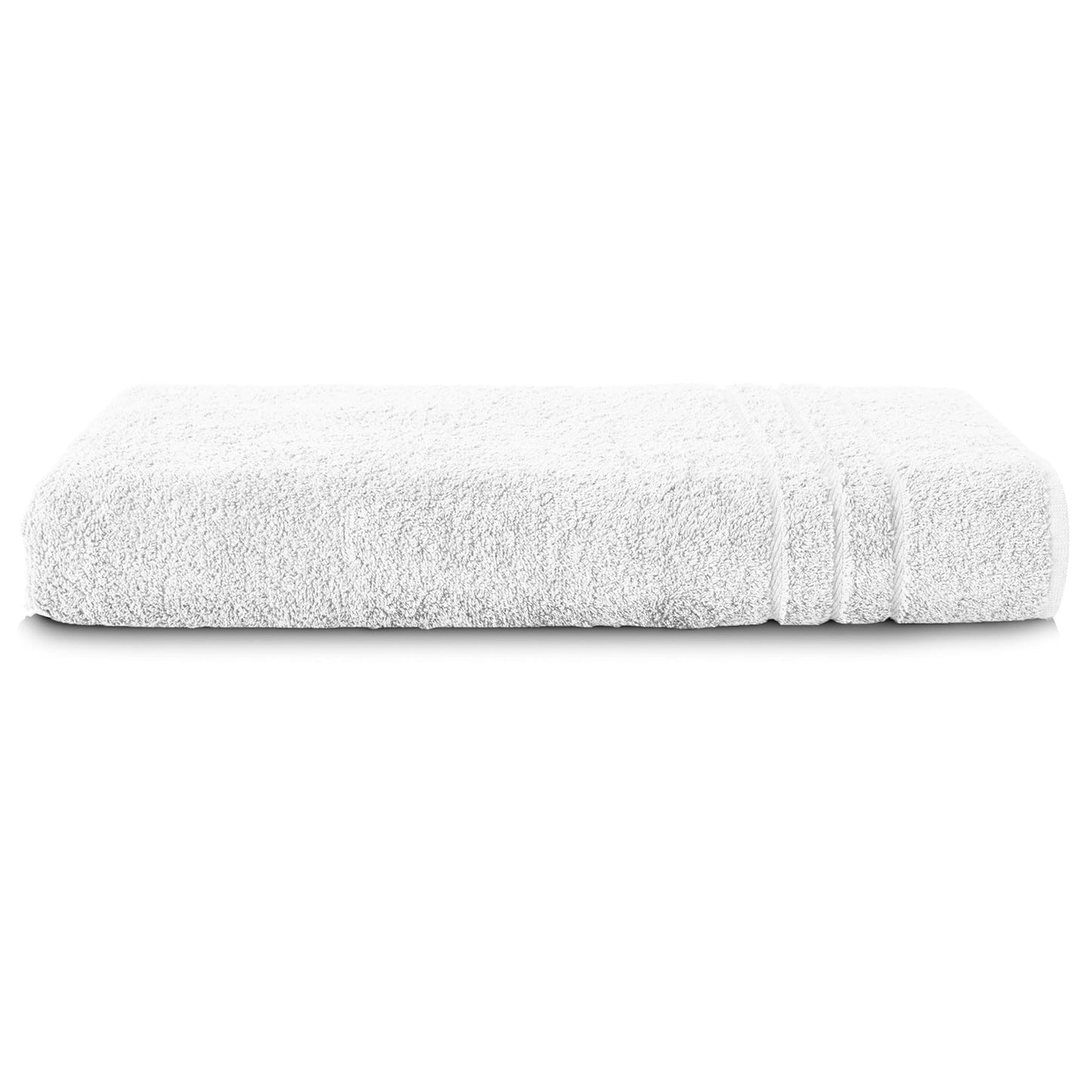 Komfortec Bath Towel 100 x 200 cm 100% Cotton Sauna Towel XXL Soft Large Terry Cloth Quick Drying White