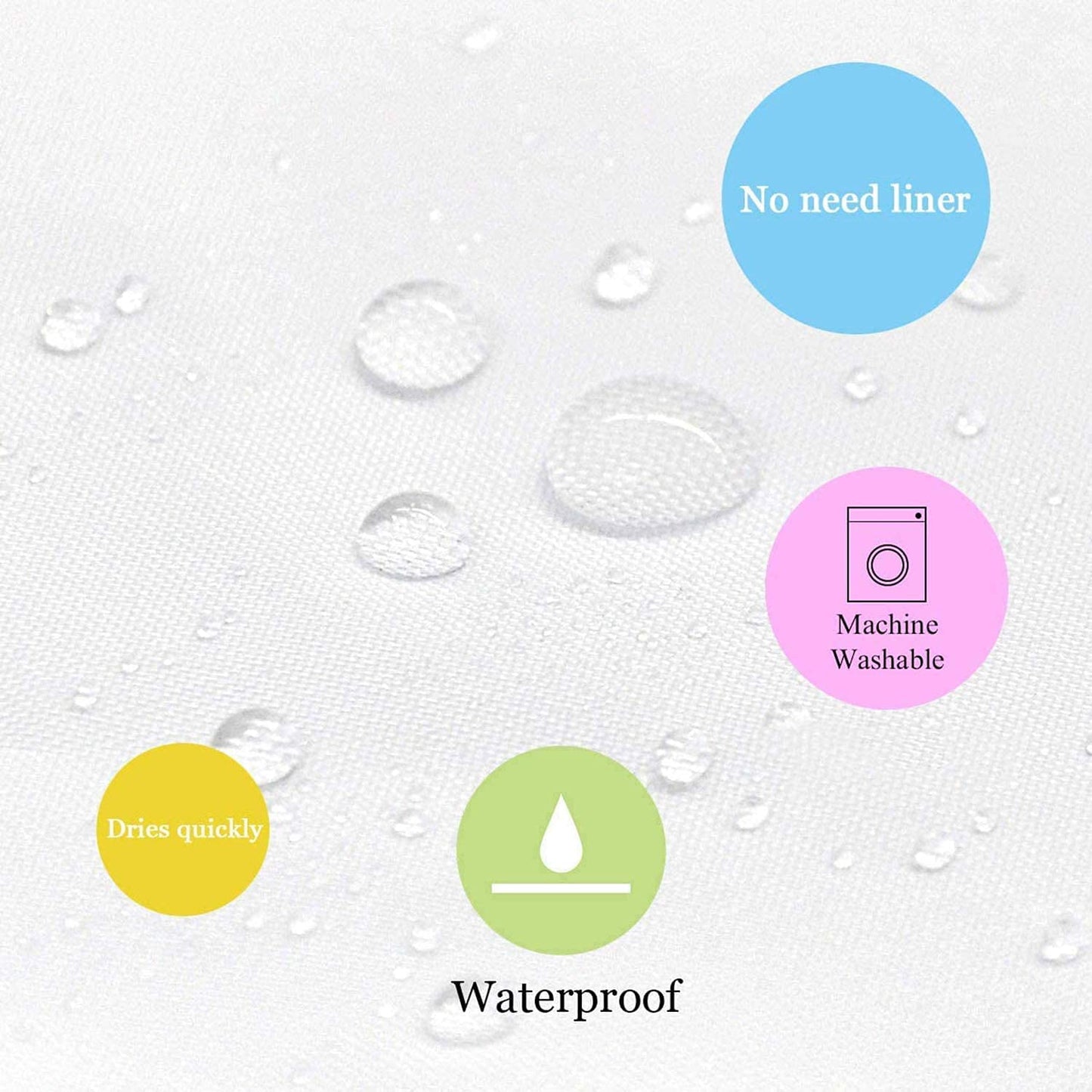 SDOTPMT 105x160cm Window View Shower Curtain Spring Waterfall Trees Natural Scenery Wilderness Landscape Bath Curtain White Window Picture Modern Art