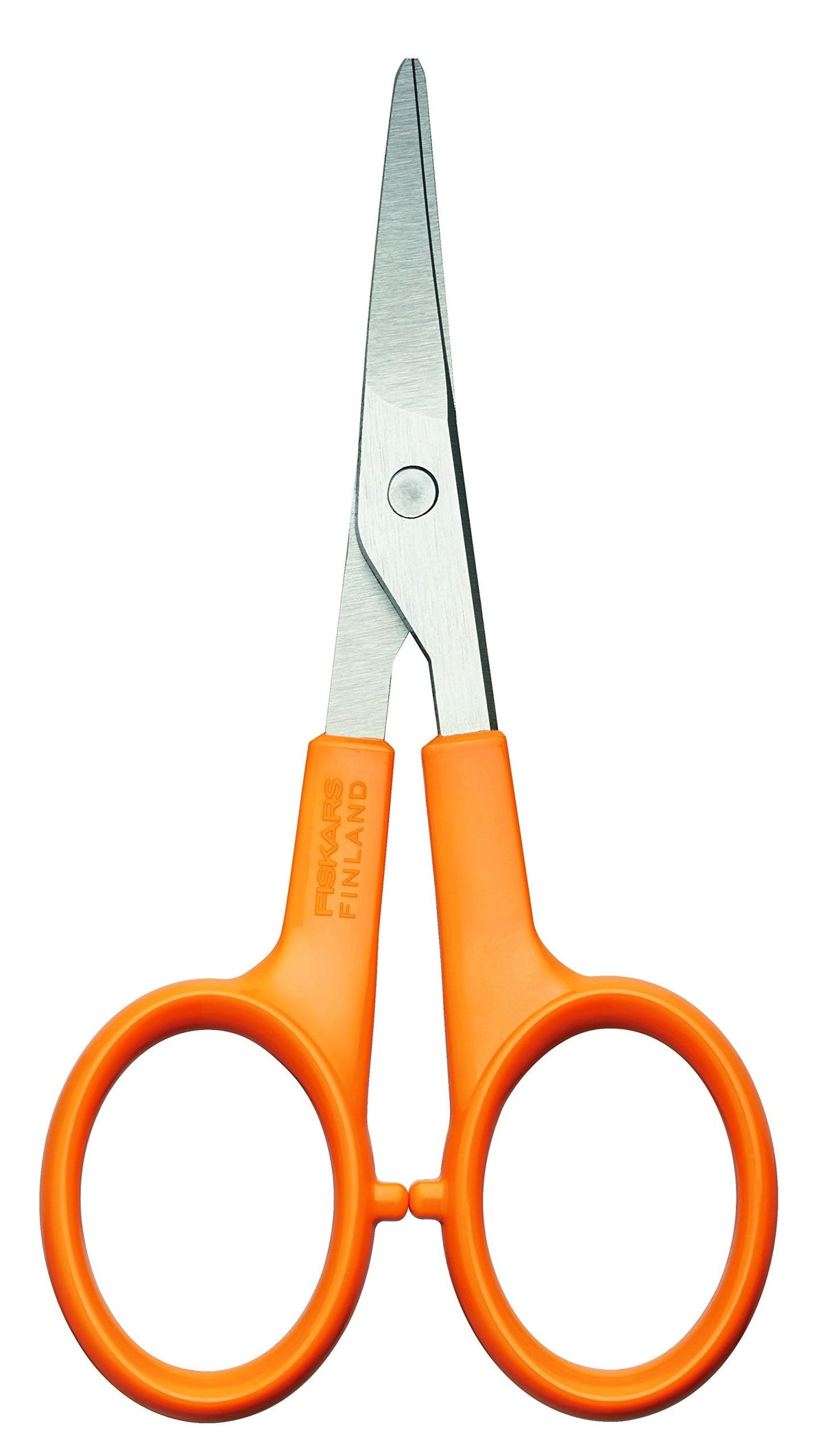 Fiskars Manicure scissors, curved, scissor length 10 cm, quality steel/plastic, Classic, 1000813, orange