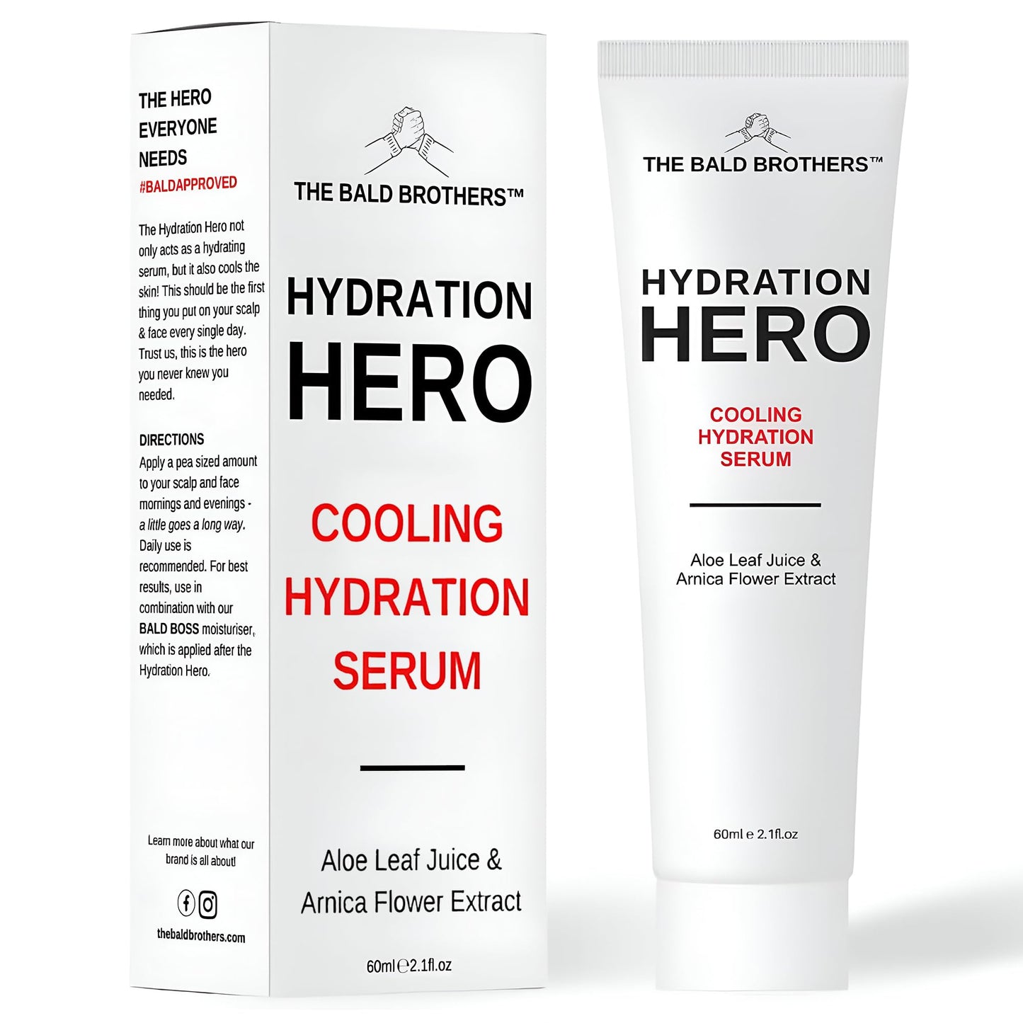 The Bald Brothers Hydrating Scalp Serum with Aloe Leaf Juice | Water based Face & Scalp Hydration Serum | Fast Absorbing, no Grease, no Stickyness |