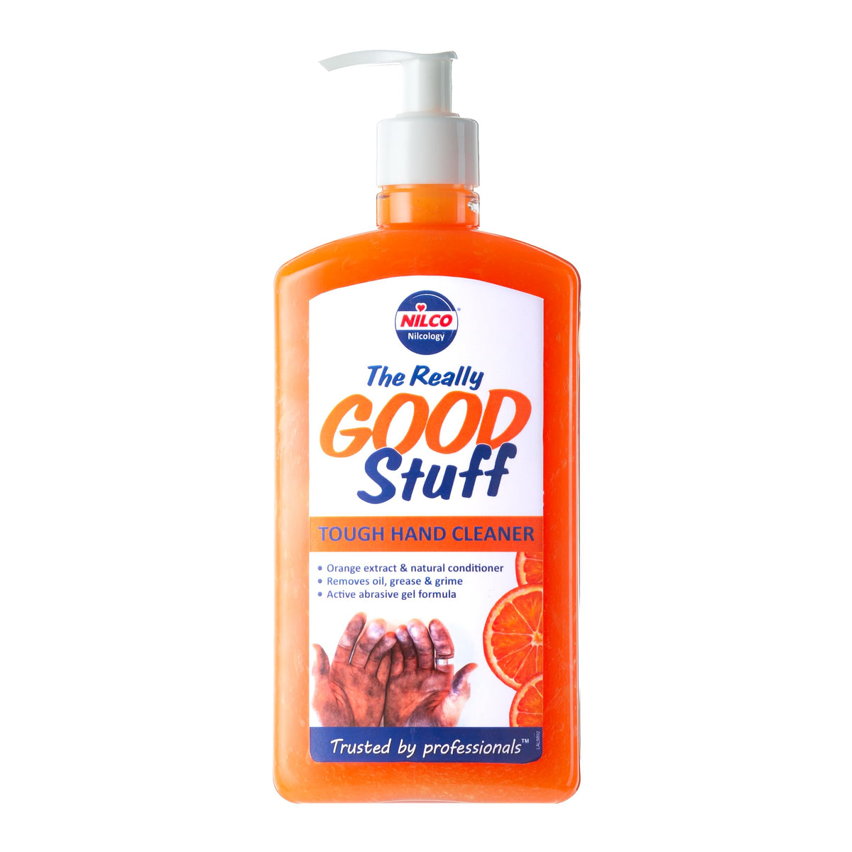 Nilco The Really Good Stuff Hand Cleaner - Powerful Degreasing Wash for Oil, Grease and Grime with Refreshing Orange Scent, Eco-Friendly Formula 500