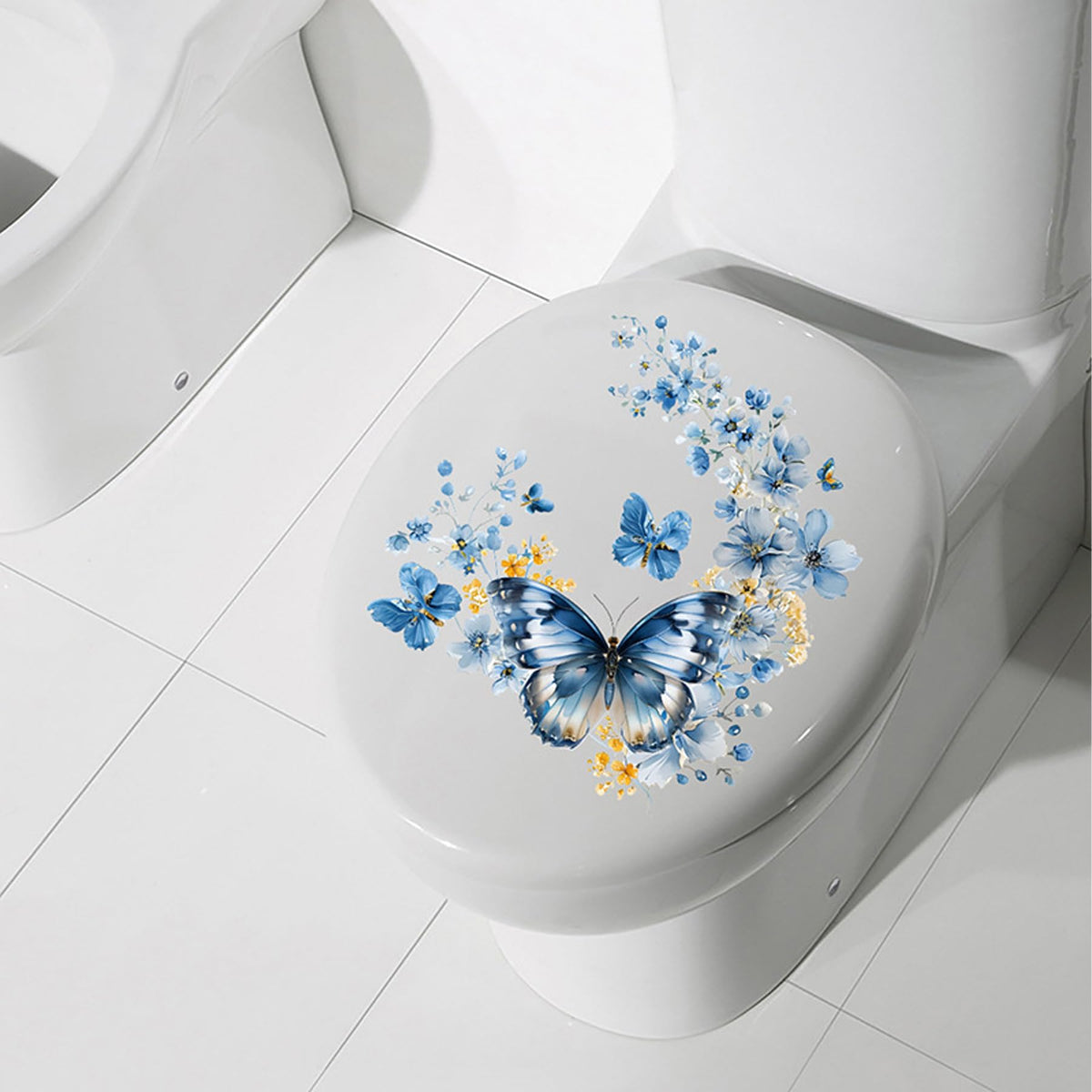 Wasise Toilet Stickers,Bathroom Sticker, Toilets Cistern Cover Decals