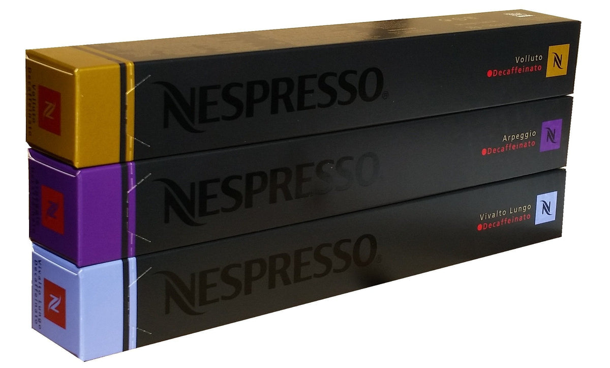 Nespresso Decaffeinato Variety, 30 Capsules
