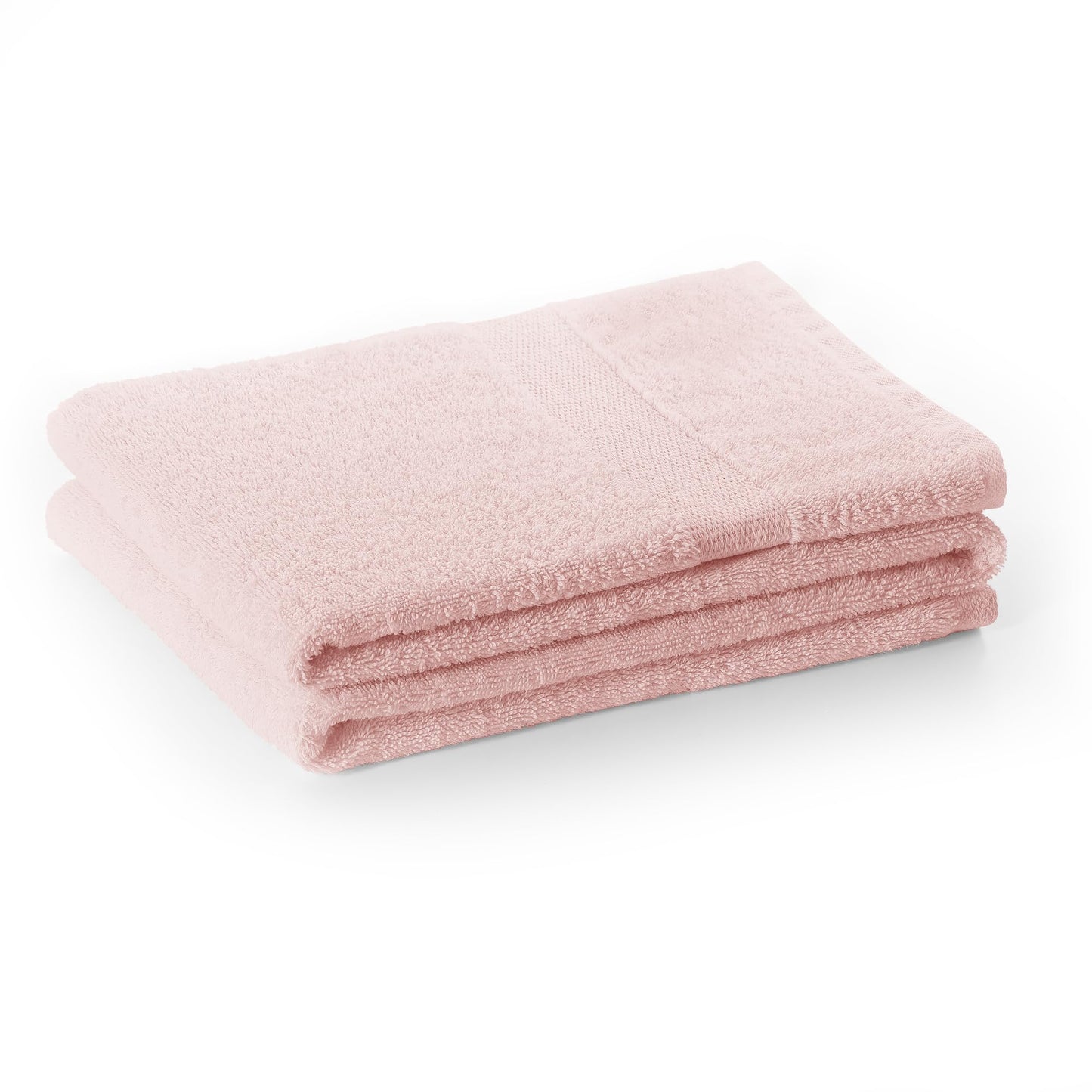 DecoKing Bath Towel 70 x 140 cm Cotton Quality 525 g/m? Light Pink Bath Towel Absorbent Marina