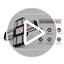 Rafow 200W LED Garage Light 2 Pack - 20000LM 6500K Deformable Ceiling Lighting Fixture with 12 Adjustable Panels - E26/E27 Bay Light for Garage | Basement | Shop | Workshop | Barn | Warehouse