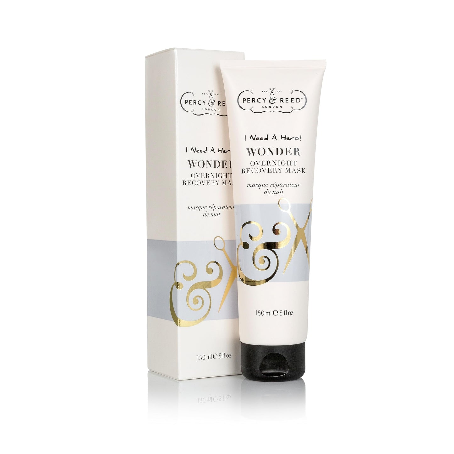 Percy & Reed I Need A Hero! Wonder Overnight Recovery Mask - Transforms Dull Tired Hair with Deep Moisture & Nourishment. Free from Sulphates,