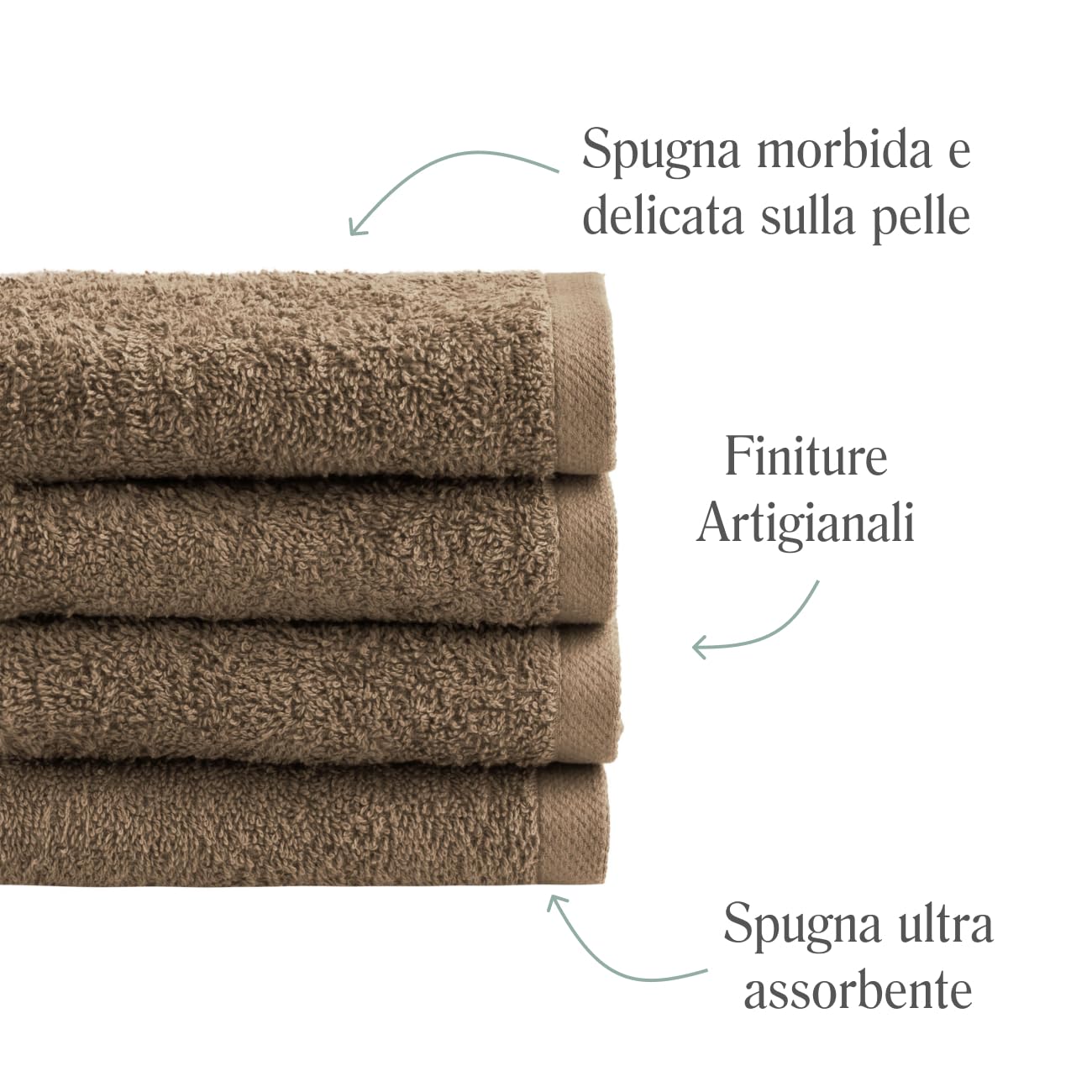 NELLA BIAGINI Minerva Bathroom Washcloths 30 x 30 cm, Set of 12, 100% Pure Terry Cotton, 420 g/m², Soft, Absorbent, Practical, Durable, Solid Colour