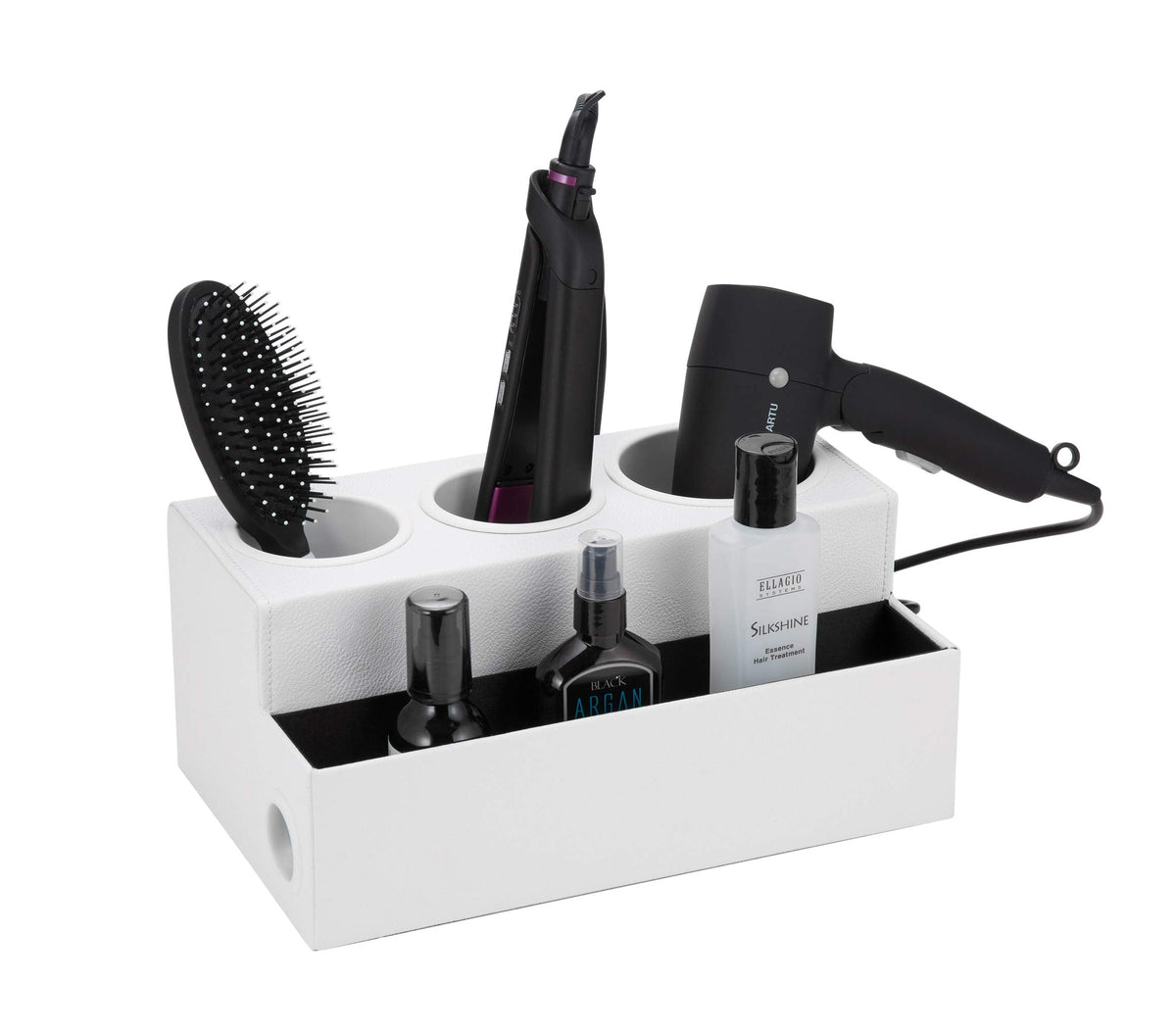 JackCubeDesign Hair Dryer Holder Hair Styling Product Care Tool Organiser Bath Supplies Accessories Tray Stand Storage Bathroom Vanity Countertop with
