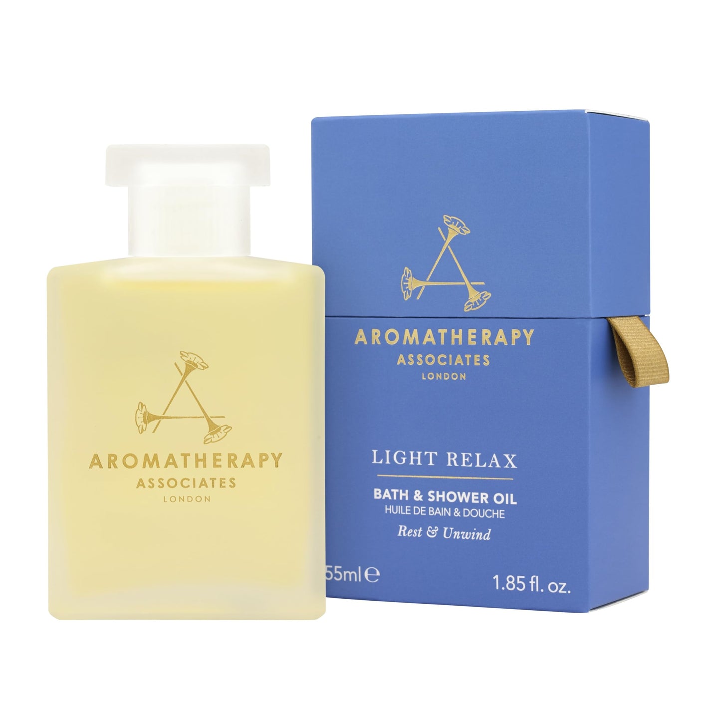 Aromatherapy Associates Bath and Shower Oil, Luxury Spa, Natural Bath, Bath Oil, Vegan, Cruelty Free, Environment Friendly (Light Relax Bath and