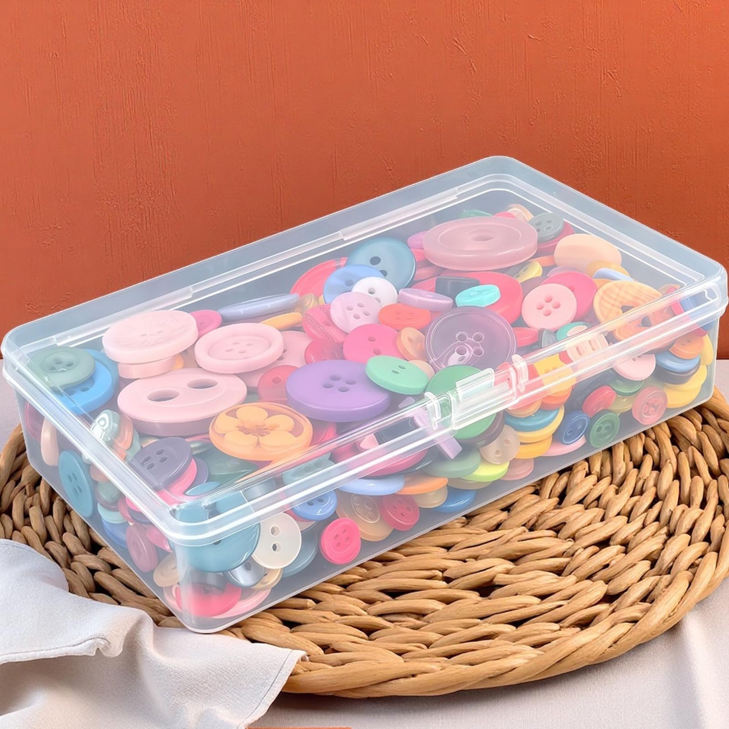19 Pack Rectangular Clear Plastic Storage Containers, 145x85x35 mm