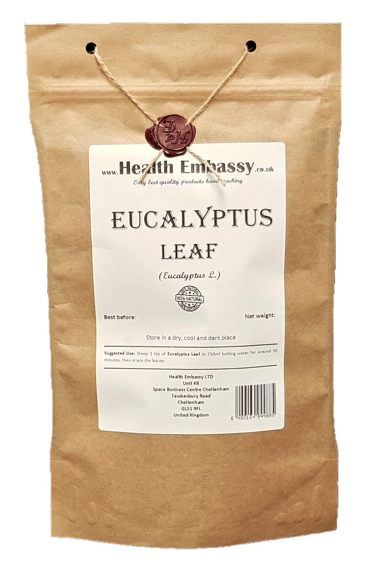 Health Embassy Eucalyptus Leaf (Eucalyptus L) Loose Herbal Tea (100g)