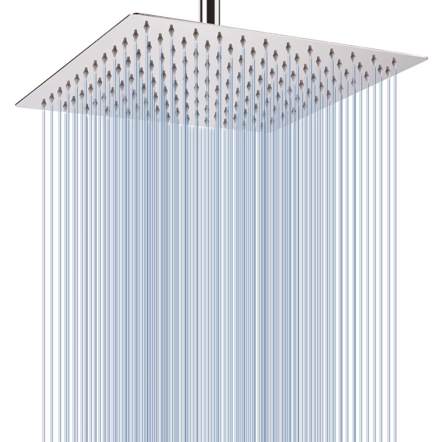 Rain Shower Head, Voolan 12'' Large High Pressure Rainfall Shower Head, 304 Stainless Steel Perfect Replacement for Your Bathroom Square Shower Heads,