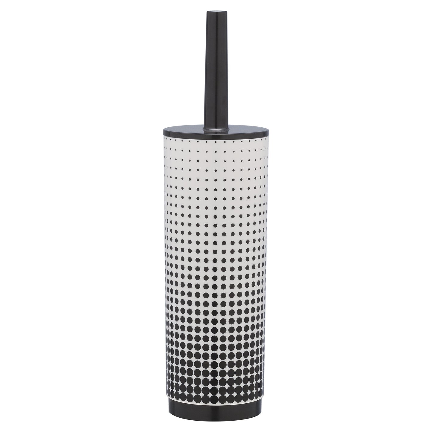Sealskin Speckles Toilet Brush Holder, ABS, Black, 9.8 x 37.3 x 9.8 cm