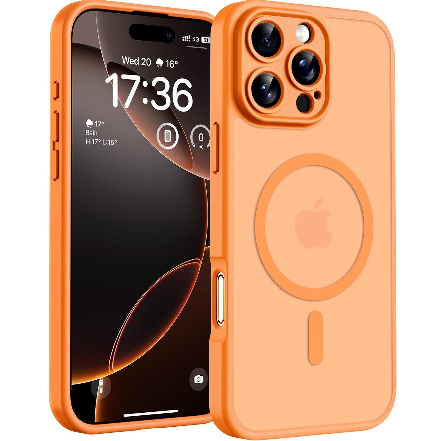 TOCOL Magnetic for iPhone 16 Pro Case 6.3-Inch, Fit for MagSafe, Upgraded Full Camera Protection, 14FT Military Grade Drop Tested Shockproof Slim