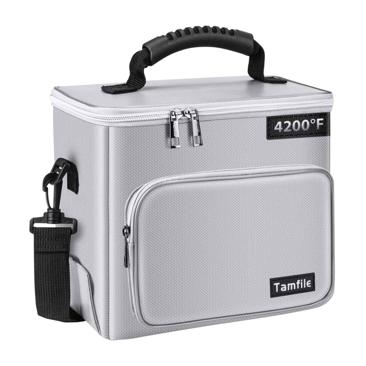 Tamfile Lipo Battery Bag, 4200?F Fireproof Explosionproof Lipo Safe Bag, 10.6''?9.1''?6.3'' Large Capacity Lipo Battery Storage Guard Safe Pouch for
