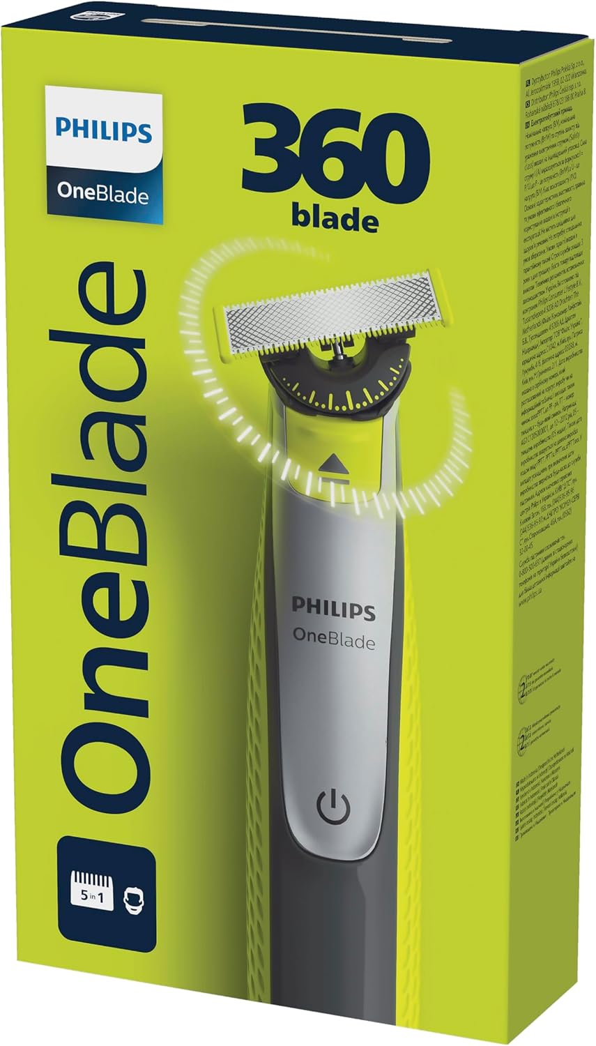 Philips Oneblade 360 Blade With 5 In 1 Adjustable Comb, New but open, scruffy box