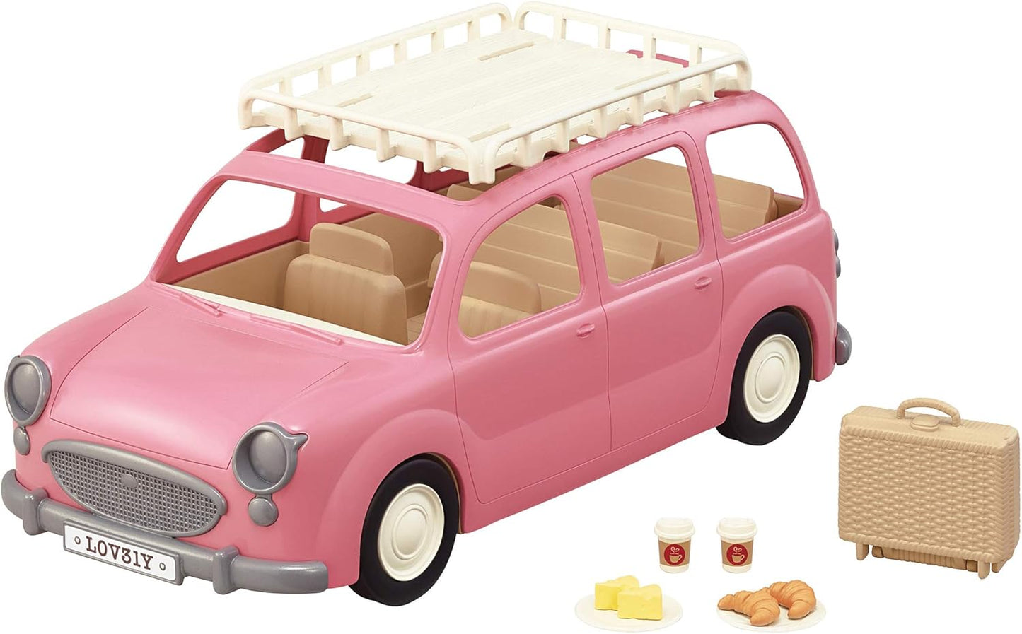 Sylvanian Families Family Picnic Van, New but part of boot no secure, open, scruffy box