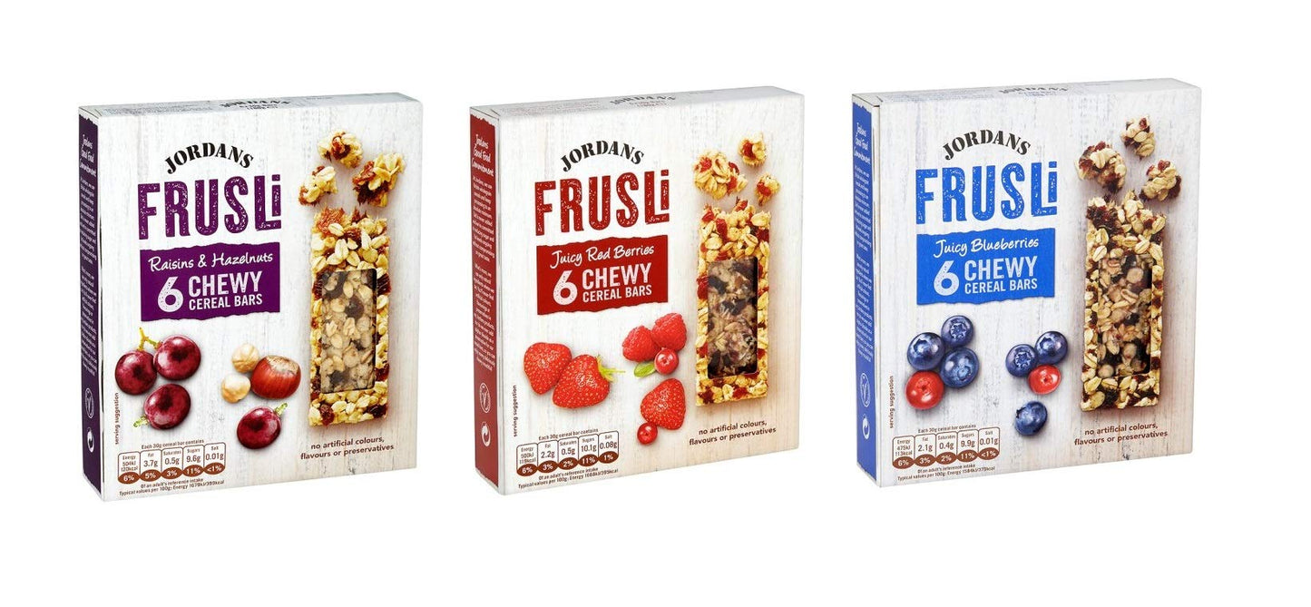 Jordans Frusli Chewy Cereal Bars 180g (Pack of 3)
