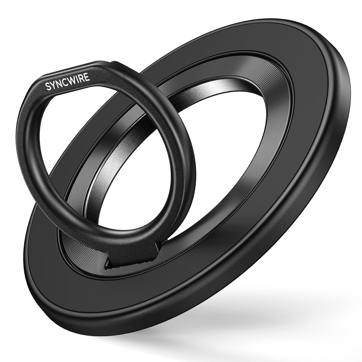 SYNCWIRE Magnetic Phone Ring Holder for MagSafe, Ring Stand Finger Grip Kickstand With Two-Sided Magnetic Compatible iPhone 16 Pro Max 15 14 13 12,