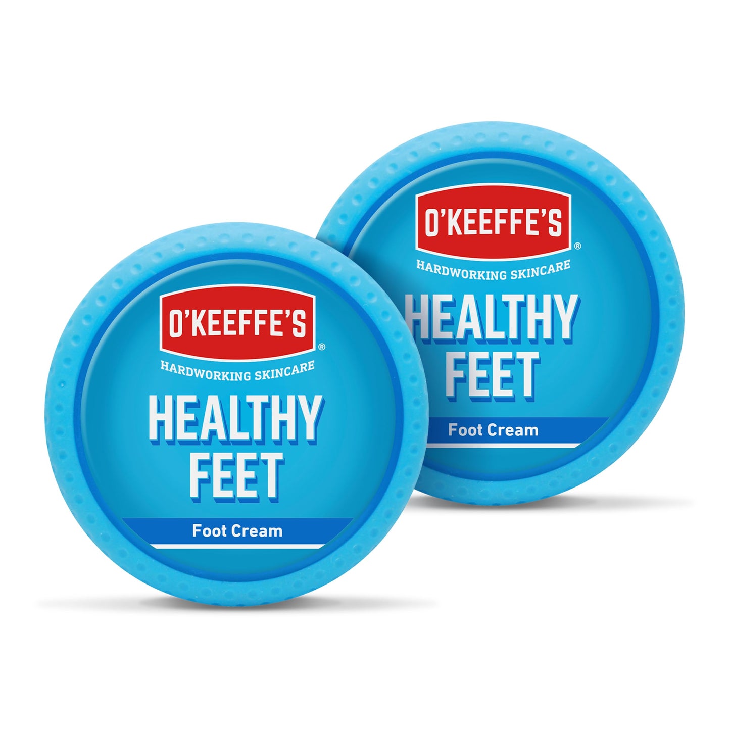 O'Keeffe's Healthy Feet Jar 91g, Twin Pack - Foot Cream for Very Dry Skin, Cracked Heels and Feet | Instantly Boosts Moisture Levels, Creates a