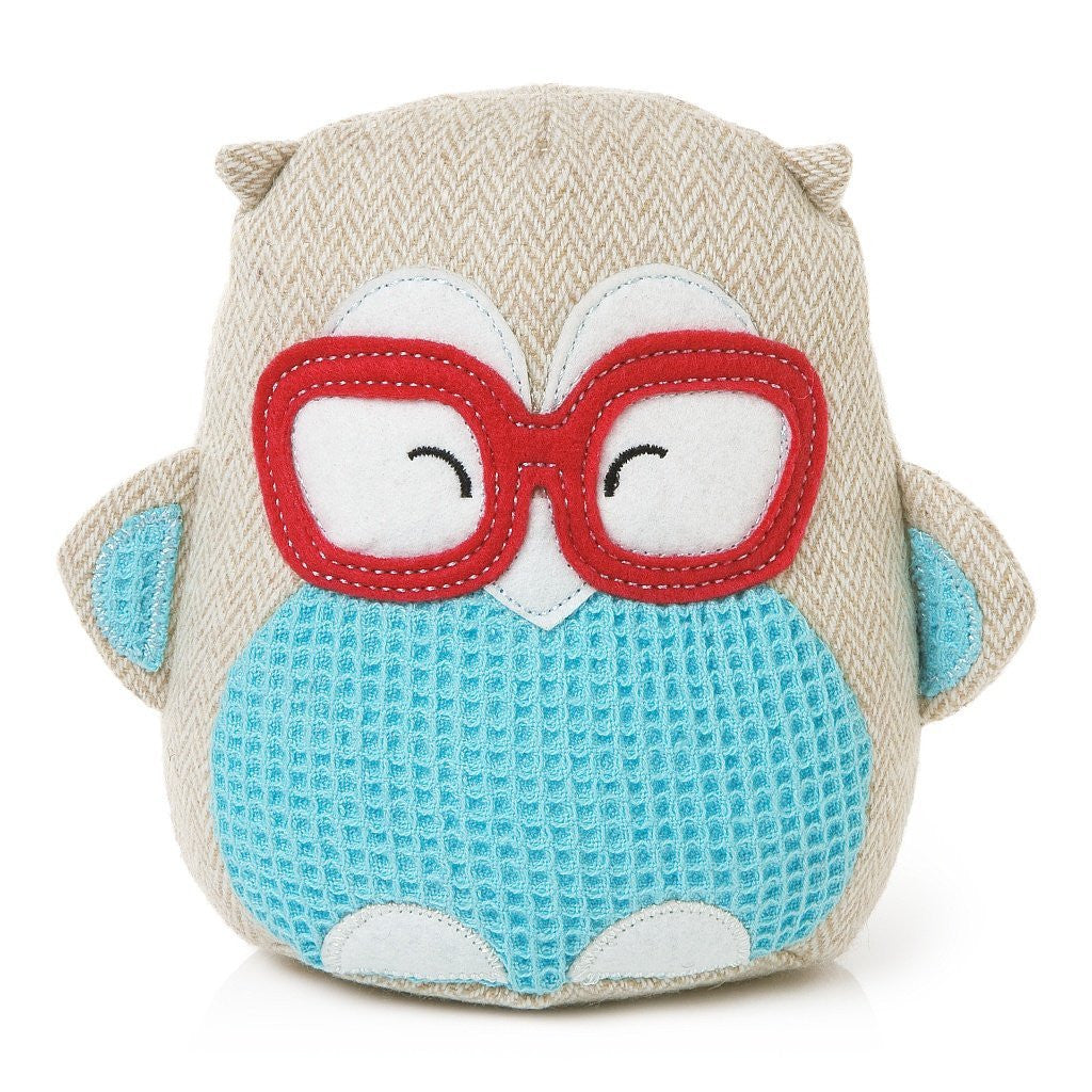 Montage Owl 6-inch Wearing Glasses Soft Toy